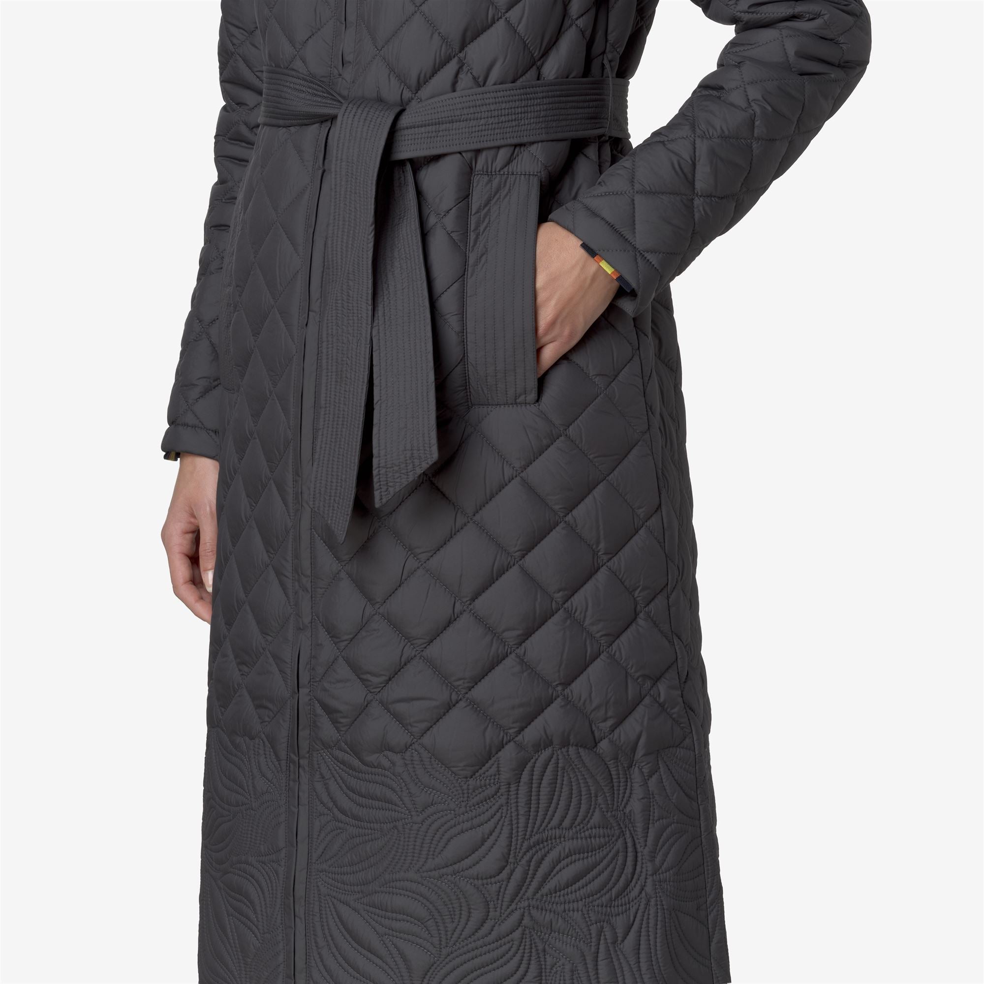 k-way-adelaid-premium-warm-veste-longue-femme-grey-shadow image 4