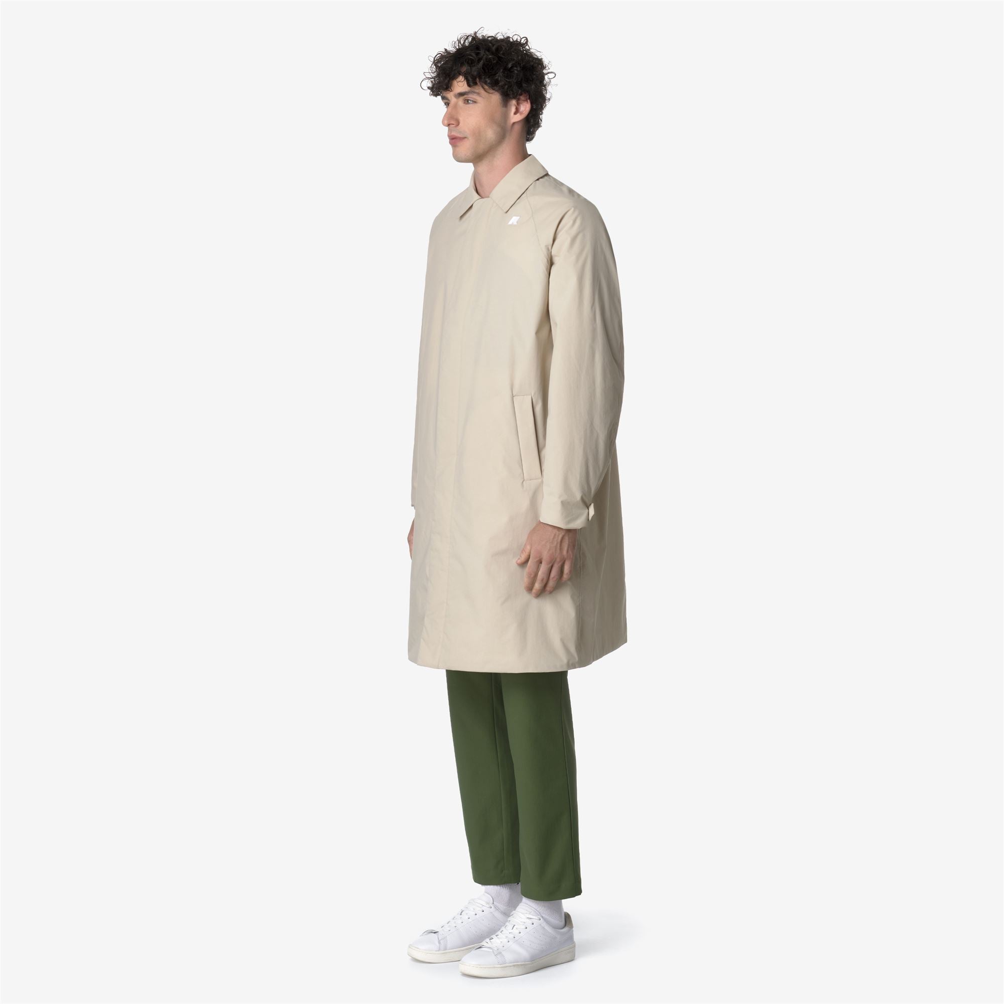 k-way-montague-warm-ottoman-imperm-able-long-homme-beige-grey image 2