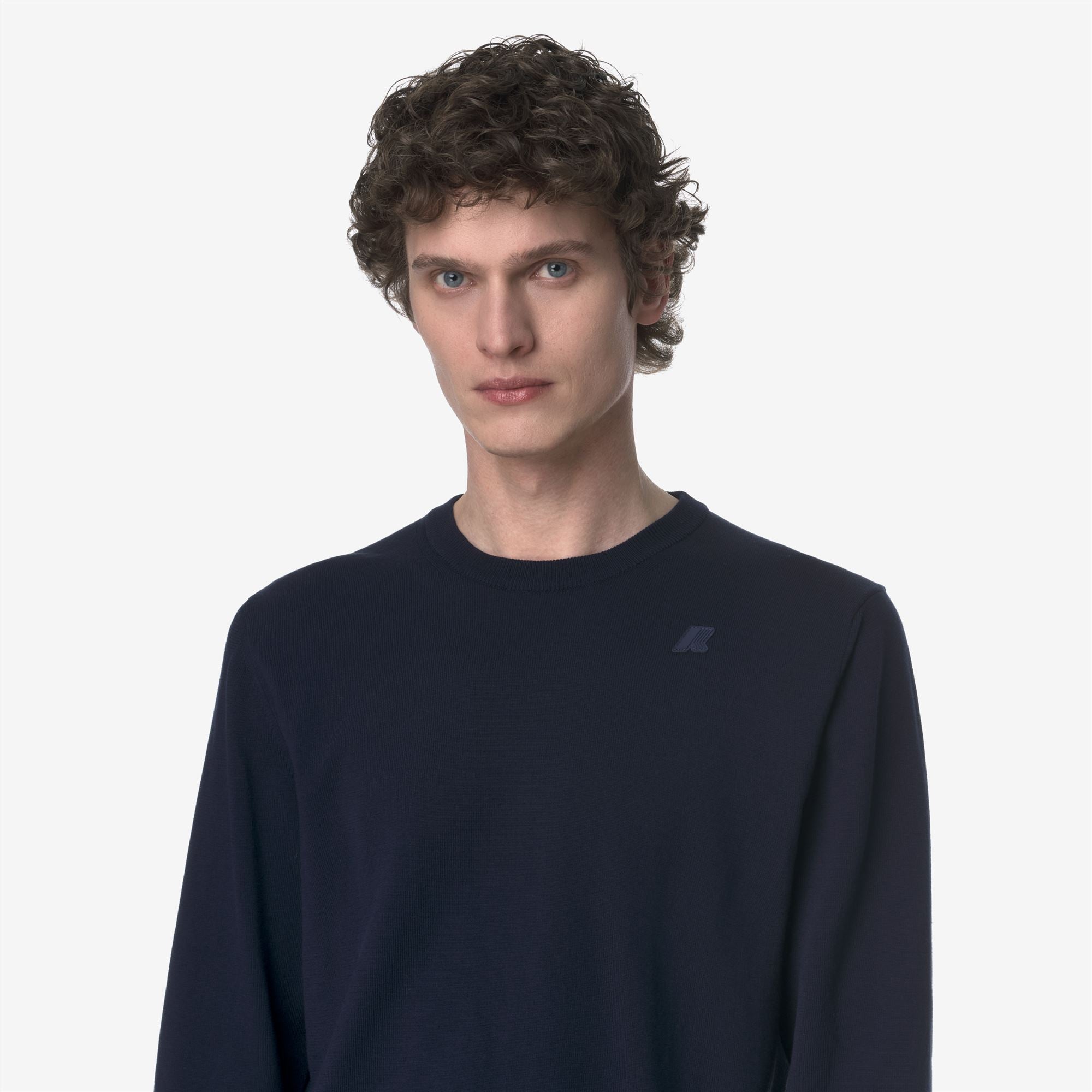 k-way-sebastien-cotton-ps-pull-over-homme-blue-depth image 4