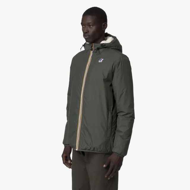 k-way-le-vrai-4-0-claude-orsetto-veste-mi-saison-unisexe-green-blackish image 1