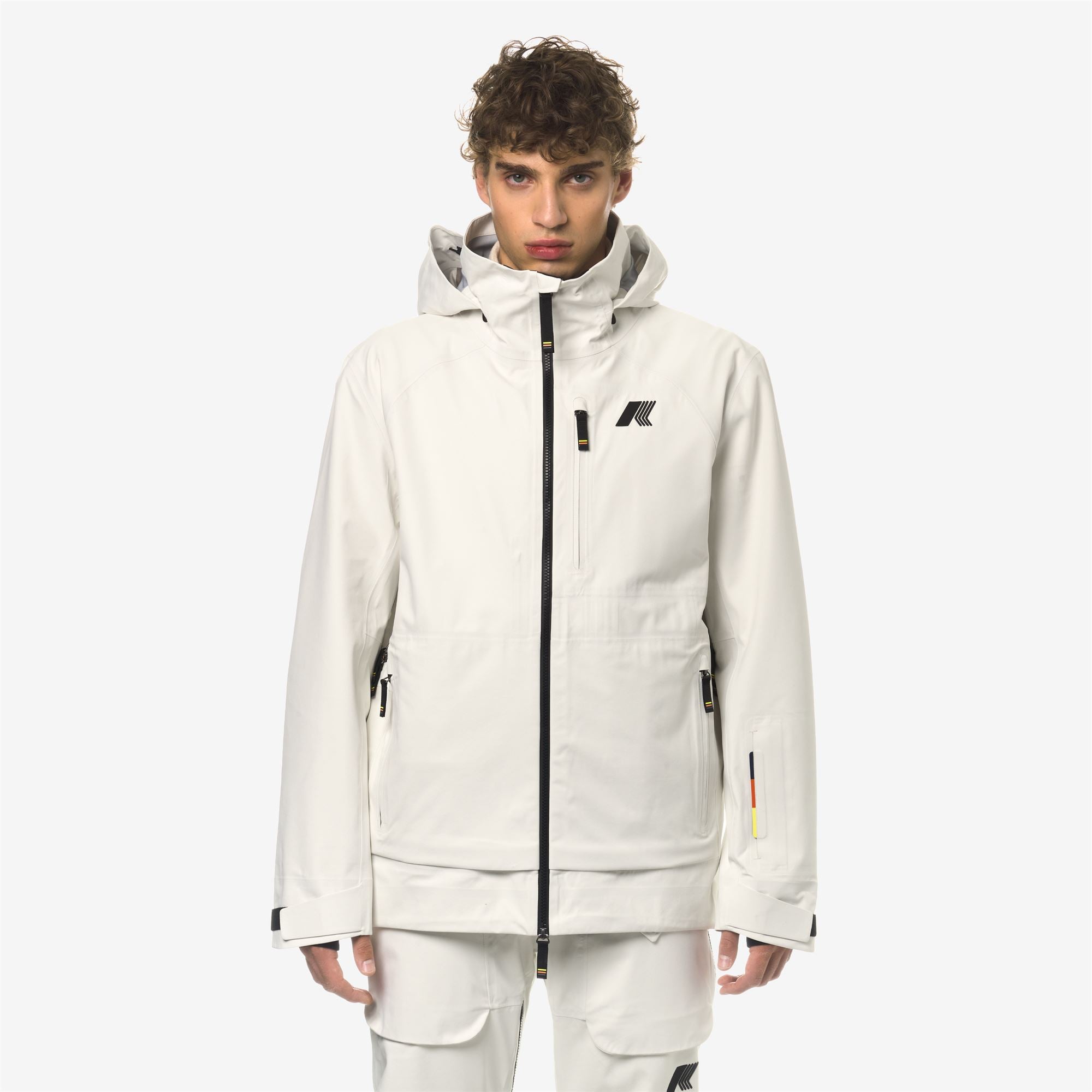 k-way-bozel-3-layers-shell-jacket-veste-milieu-homme-white-gardenia image 1