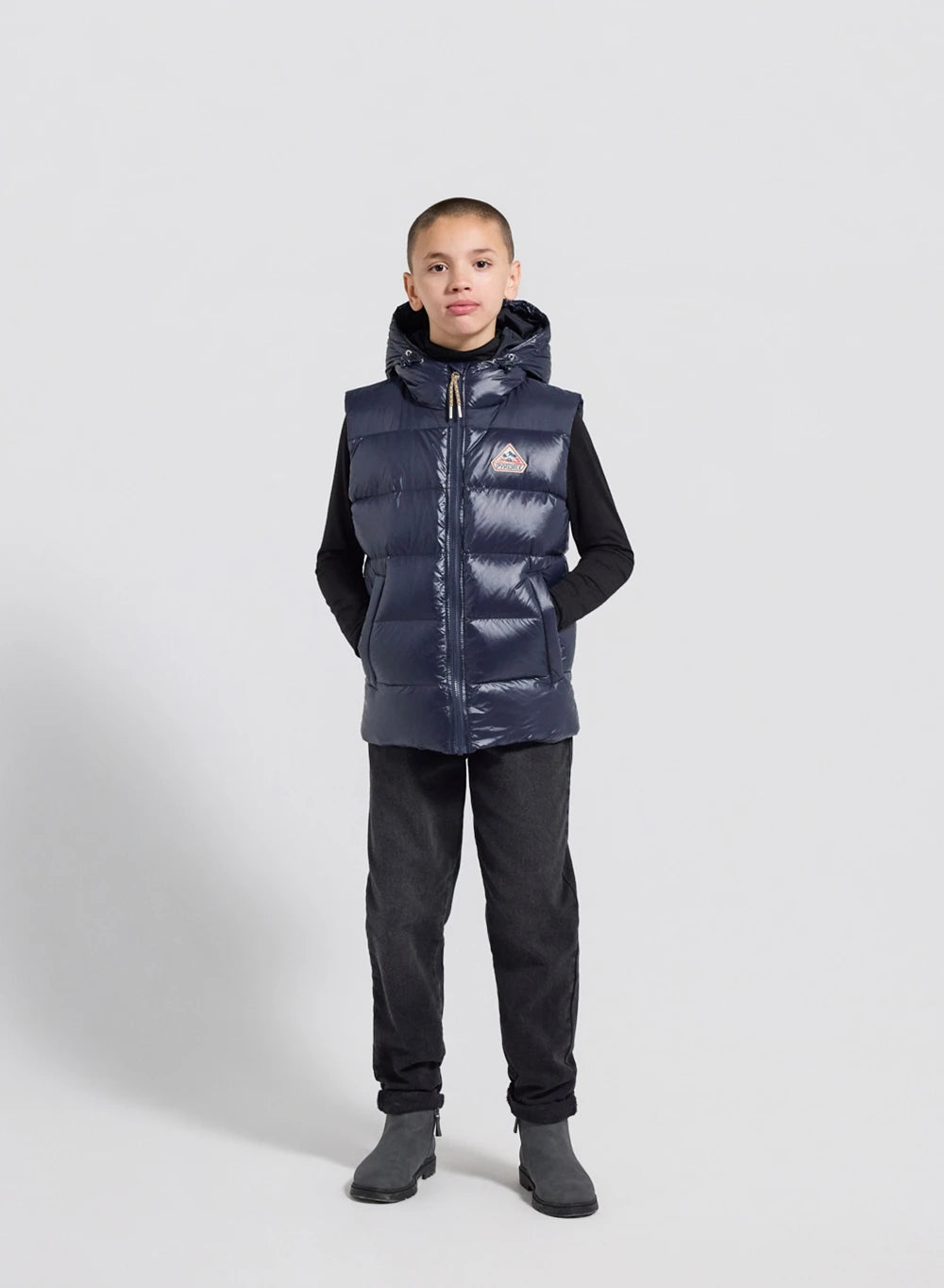 gilet-doudoune-enfant-pyrenex-john-bleu-marine-capuche image 3