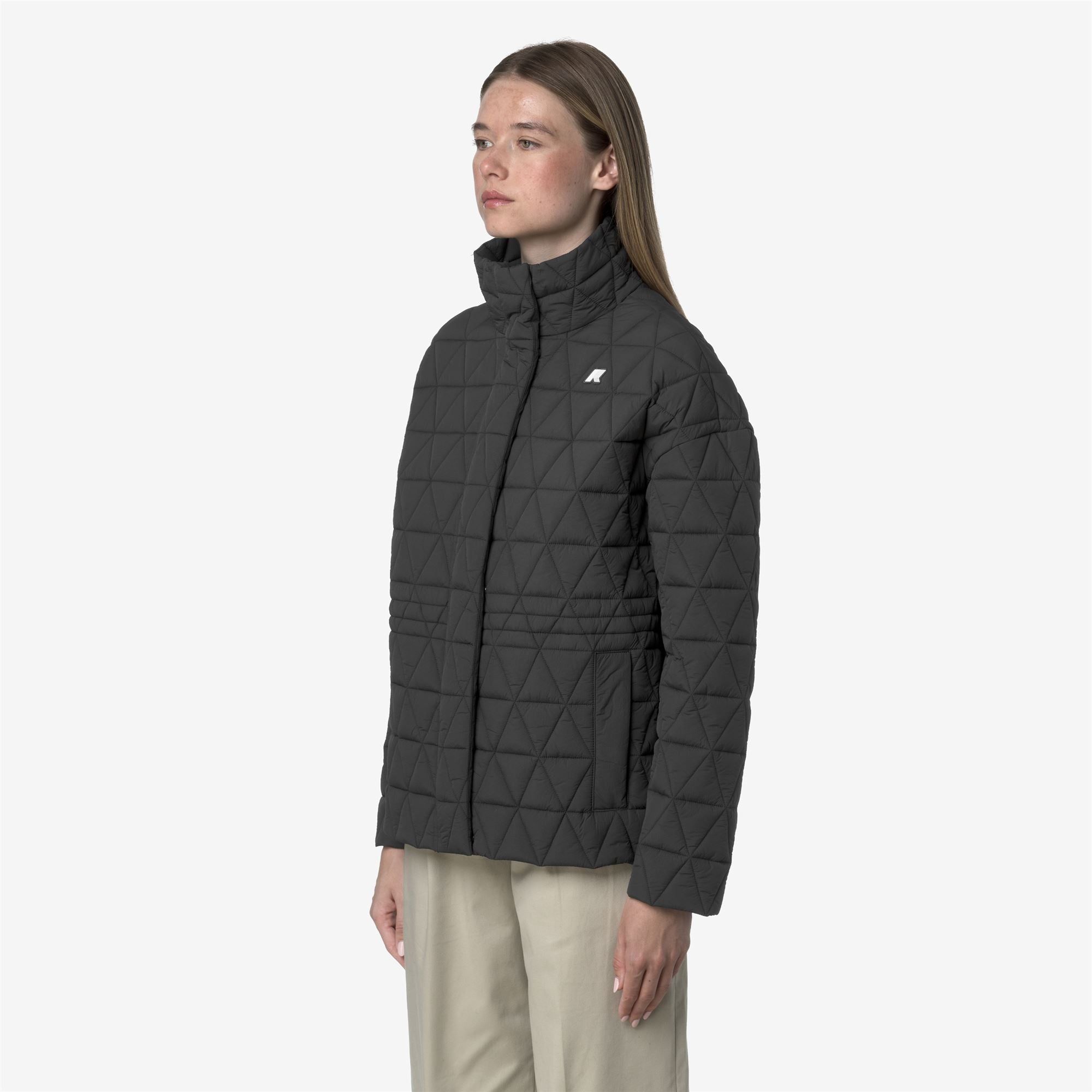 k-way-selene-diamond-quilted-warm-veste-femme-grey-shadow-dk image 2