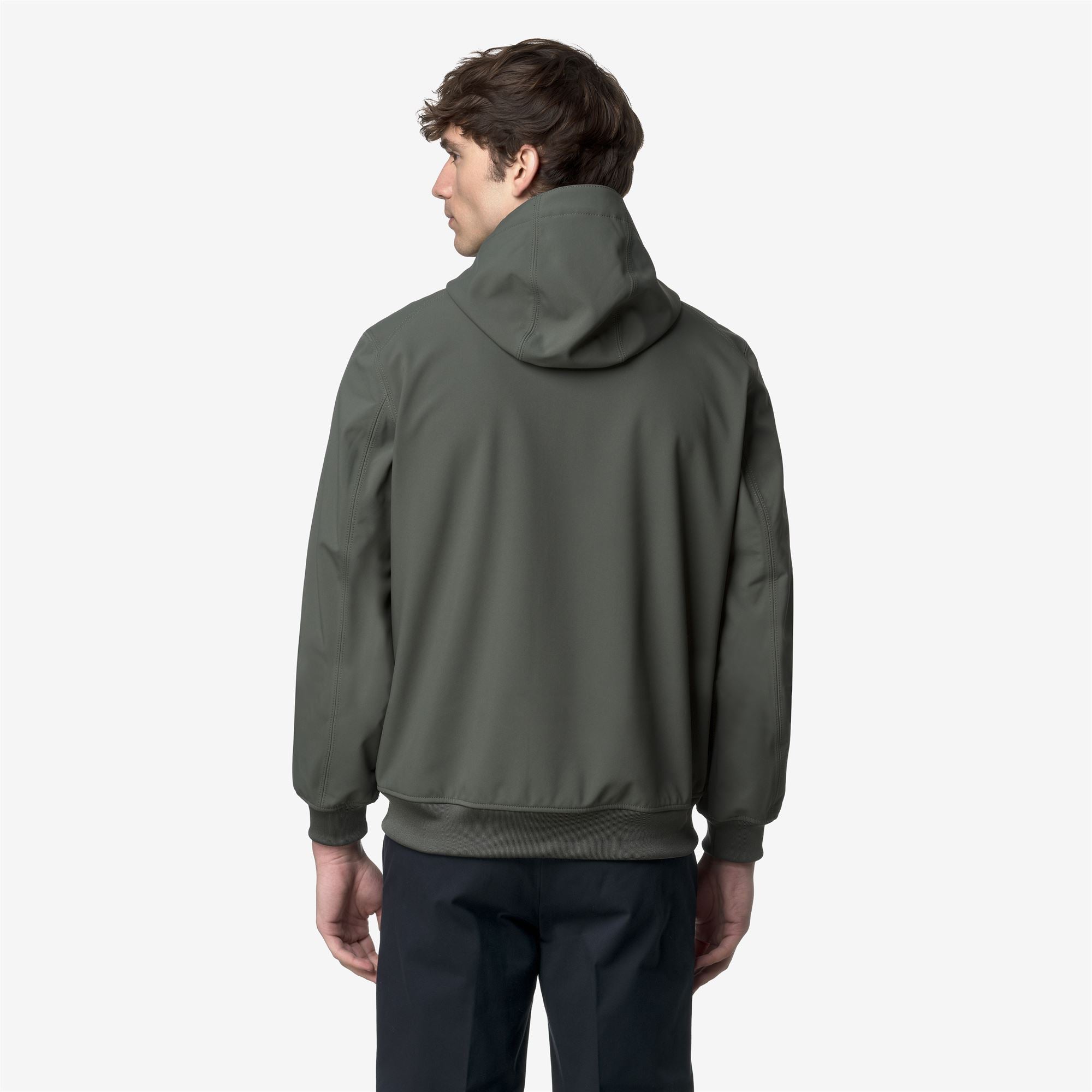k-way-joachim-bonded-veste-courte-homme-green-blackish-blue-depth image 3