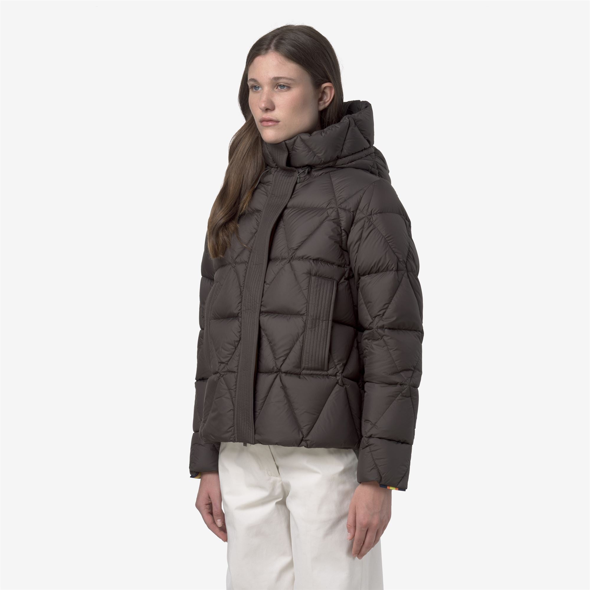 k-way-lethille-thermo-microfiber-doudoune-courte-femme-black-olive-combo image 2