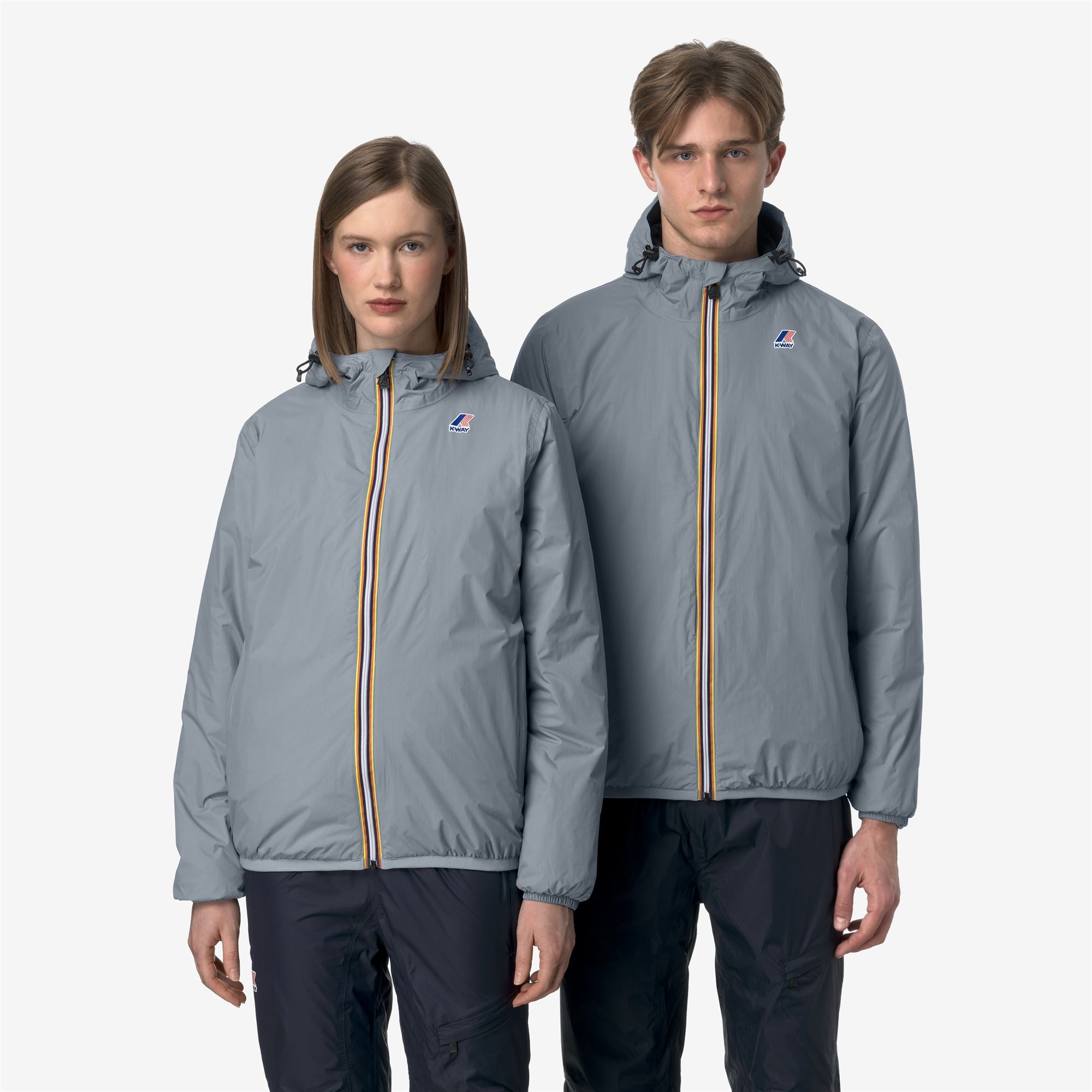 k-way-le-vrai-4-0-claude-warm-veste-mi-longue-unisexe-grey-md image 1
