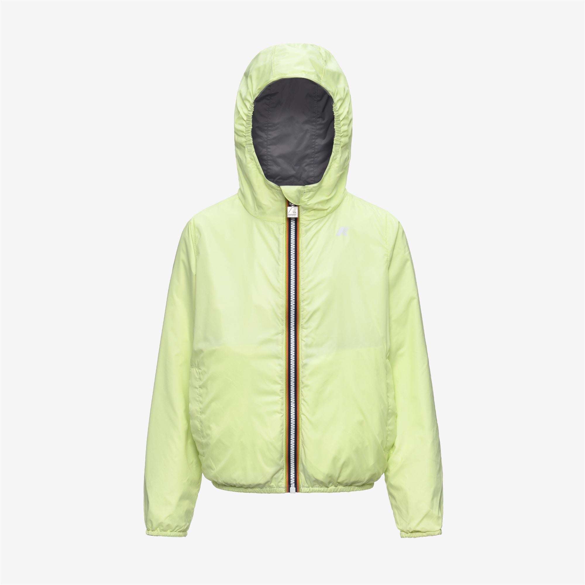 k-way-p-jake-plus-2-double-veste-court-gar-on-grey-frost-yellow-lime image 6