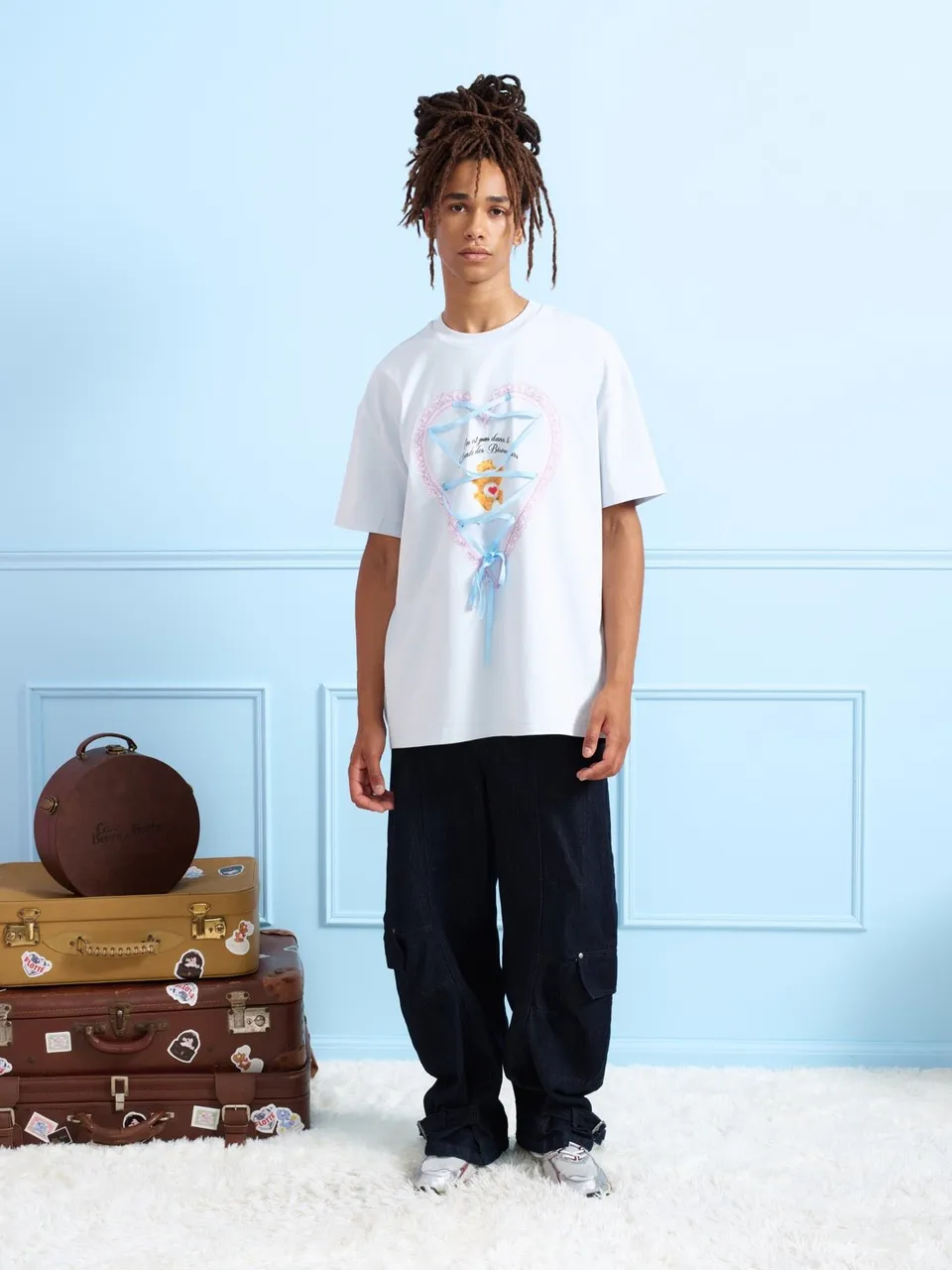 flotte-candie-t-shirt-bisounours-oversize-homme-blanc image 1