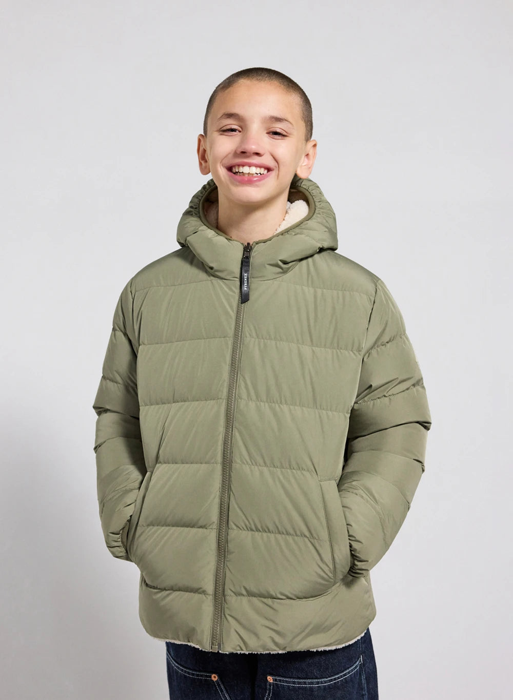 pyrenex-keylinn-doudoune-r-versible-enfant-kaki-clair image 3