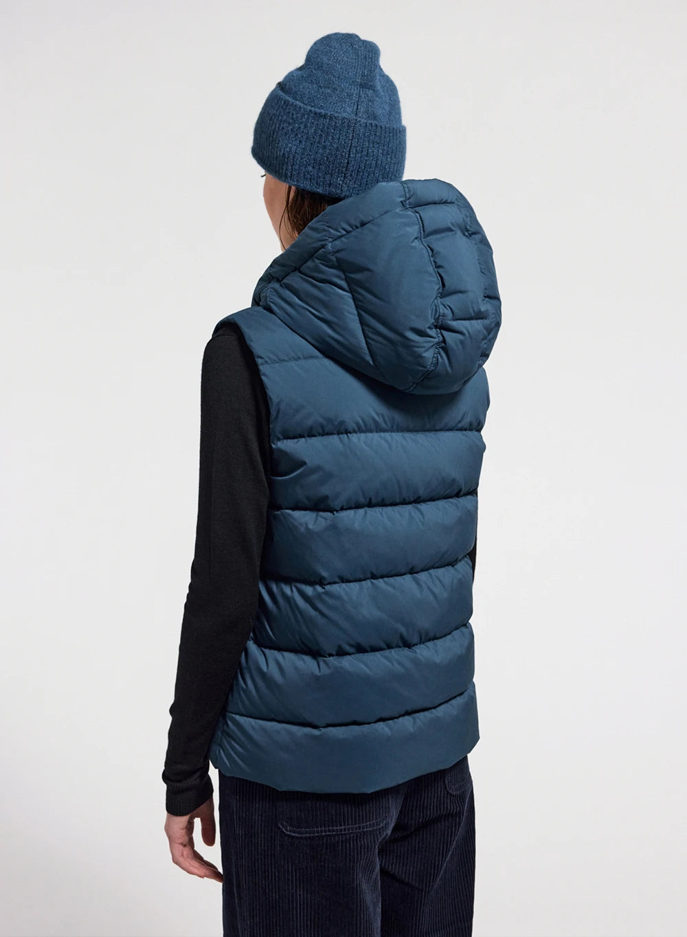 pyrenex-spoutnic-doudoune-sans-manches-femme-bleu-p-trole-capuche-amovible image 3