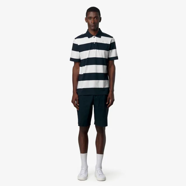 k-way-layo-mid-polo-homme-white-blue-depth image 1
