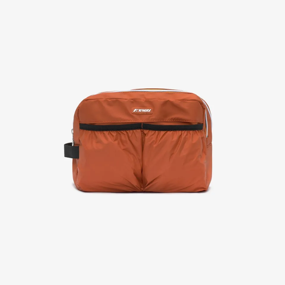 k-way-albas-trousse-de-beaut-petits-accessoires-unisexe-orange-brownish image 1