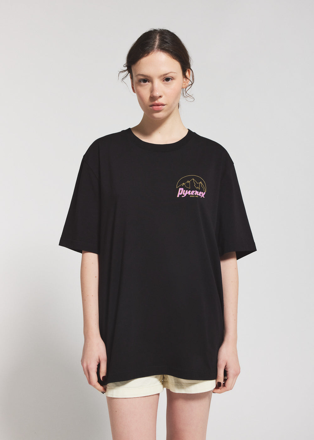 pyrenex-hill-t-shirt-unisexe-coton-bio-noir image 2