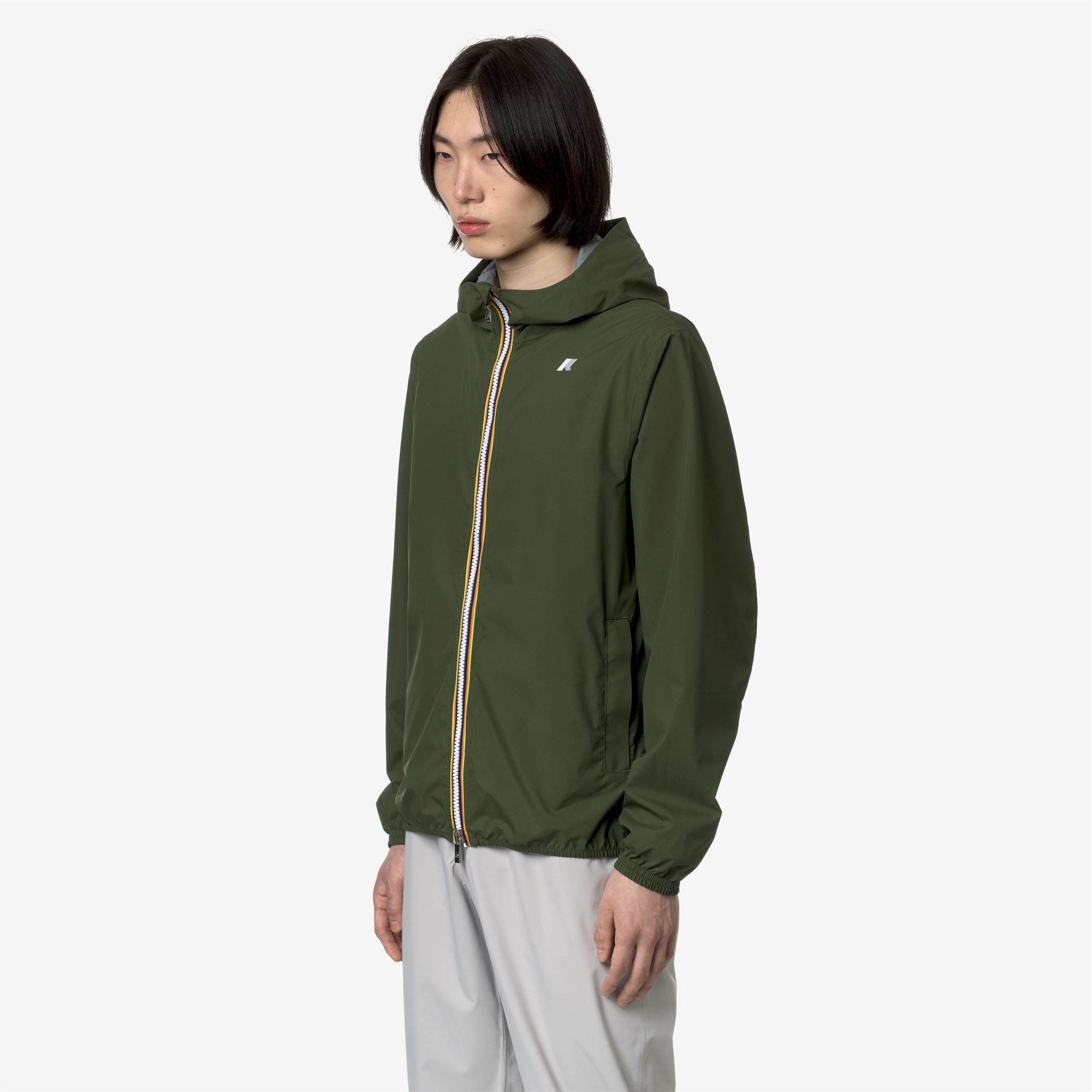 k-way-jack-stretch-dot-veste-courte-homme-green-cypress image 2