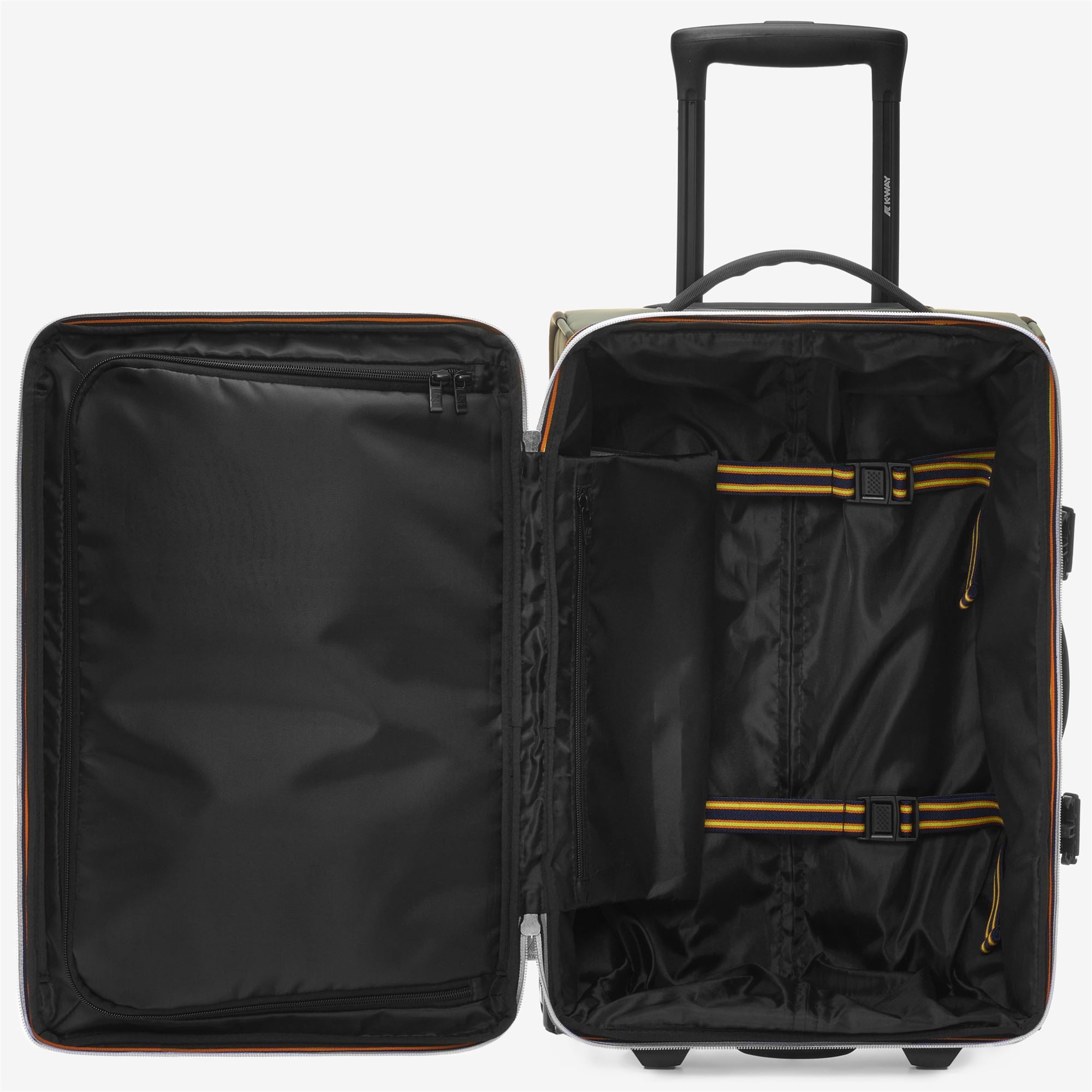 k-way-blossac-s-valise-cabine-chariot-unisexe-green-blackish-black-pure image 3
