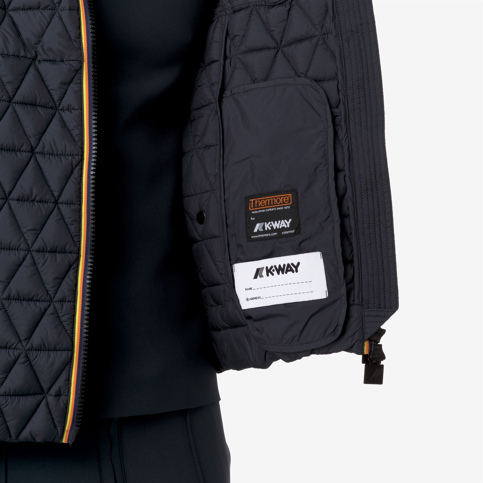 k-way-clauder-tech-thermo-light-veste-court-homme-black-ash image 4