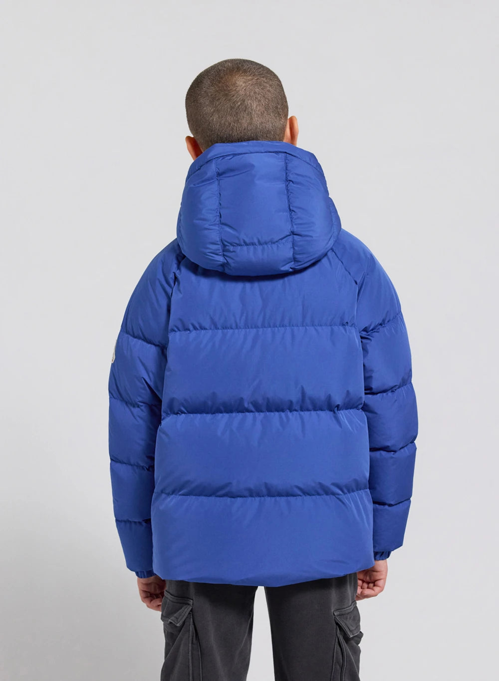 doudoune-enfant-pyrenex-sten-smooth-bleue-mate-capuche image 7