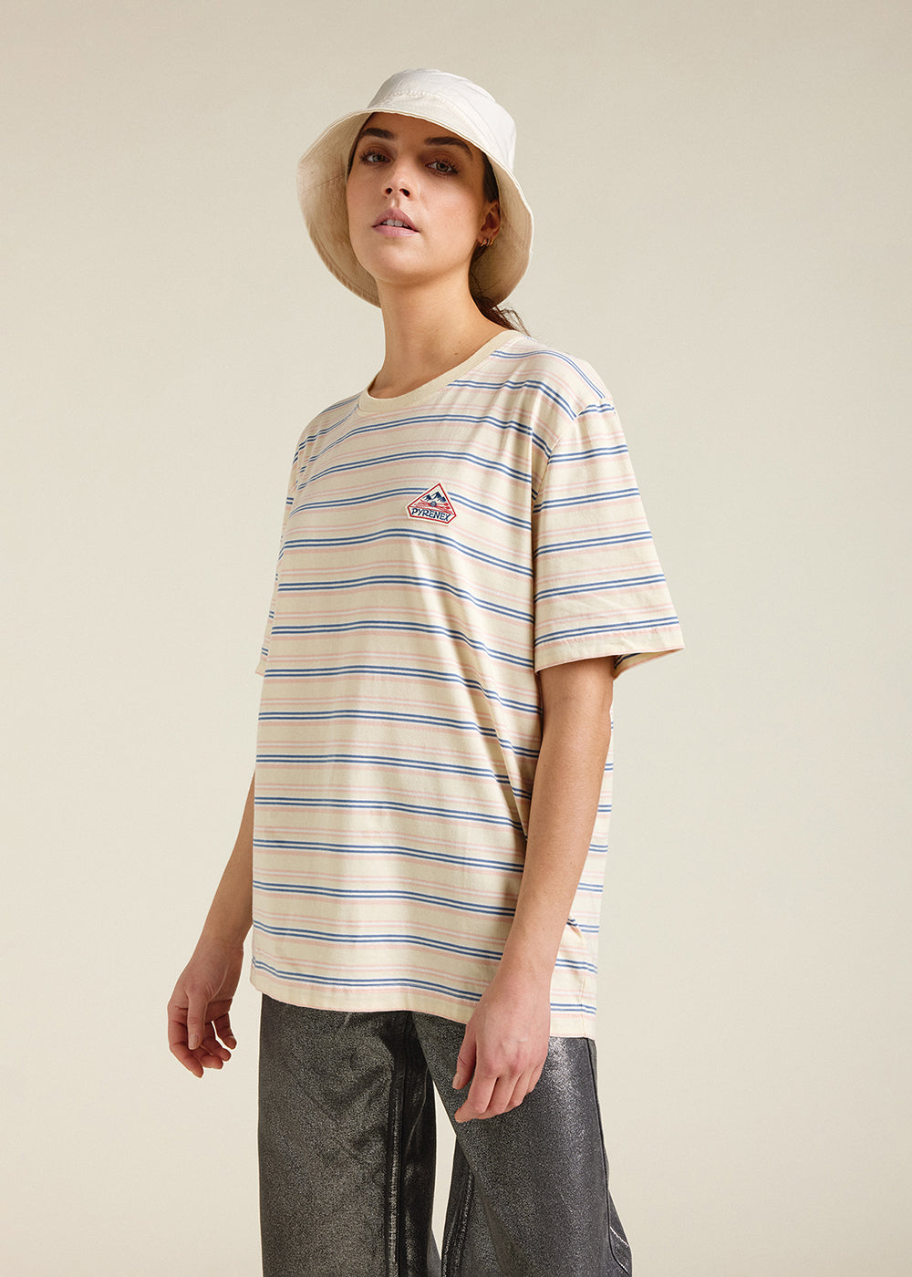 pyrenex-horizon-t-shirt-unisexe-rayures-coton-bio-anise-flower image 4