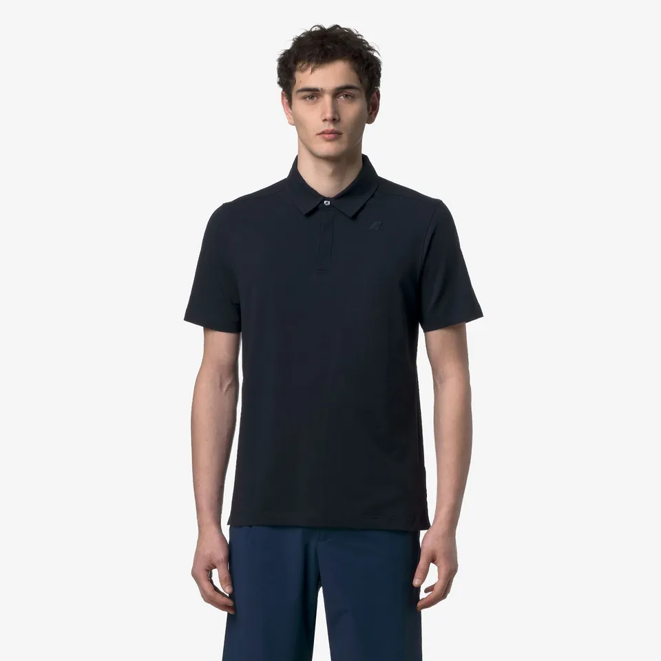 k-way-viggo-lt-stretch-jersey-slim-polo-homme-blue-depth image 1