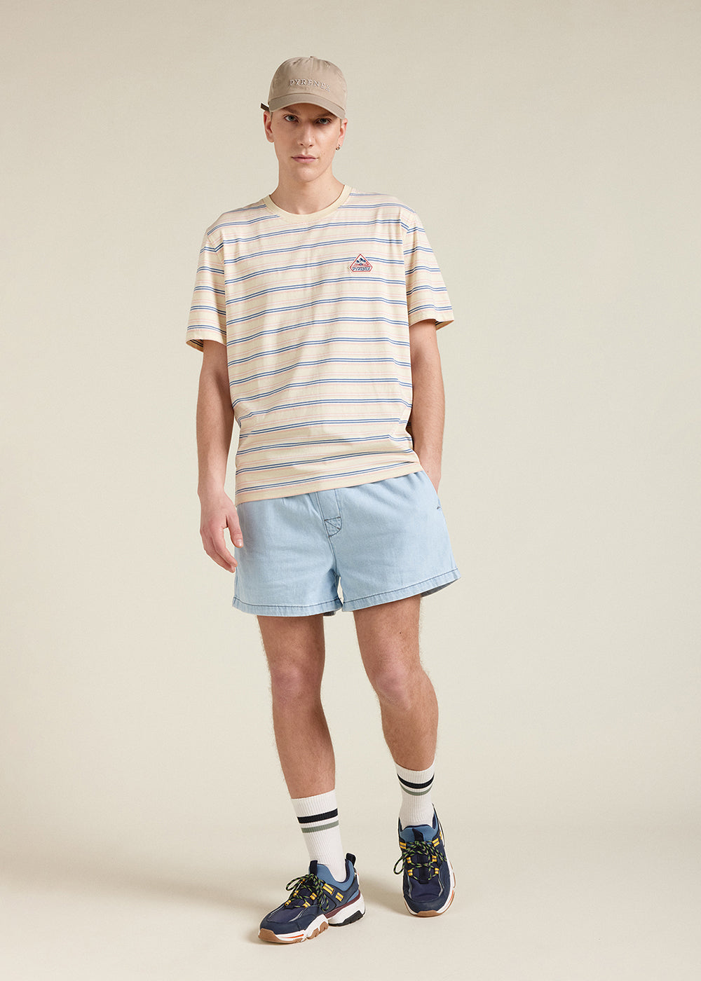 pyrenex-horizon-t-shirt-unisexe-rayures-coton-bio-anise-flower image 3