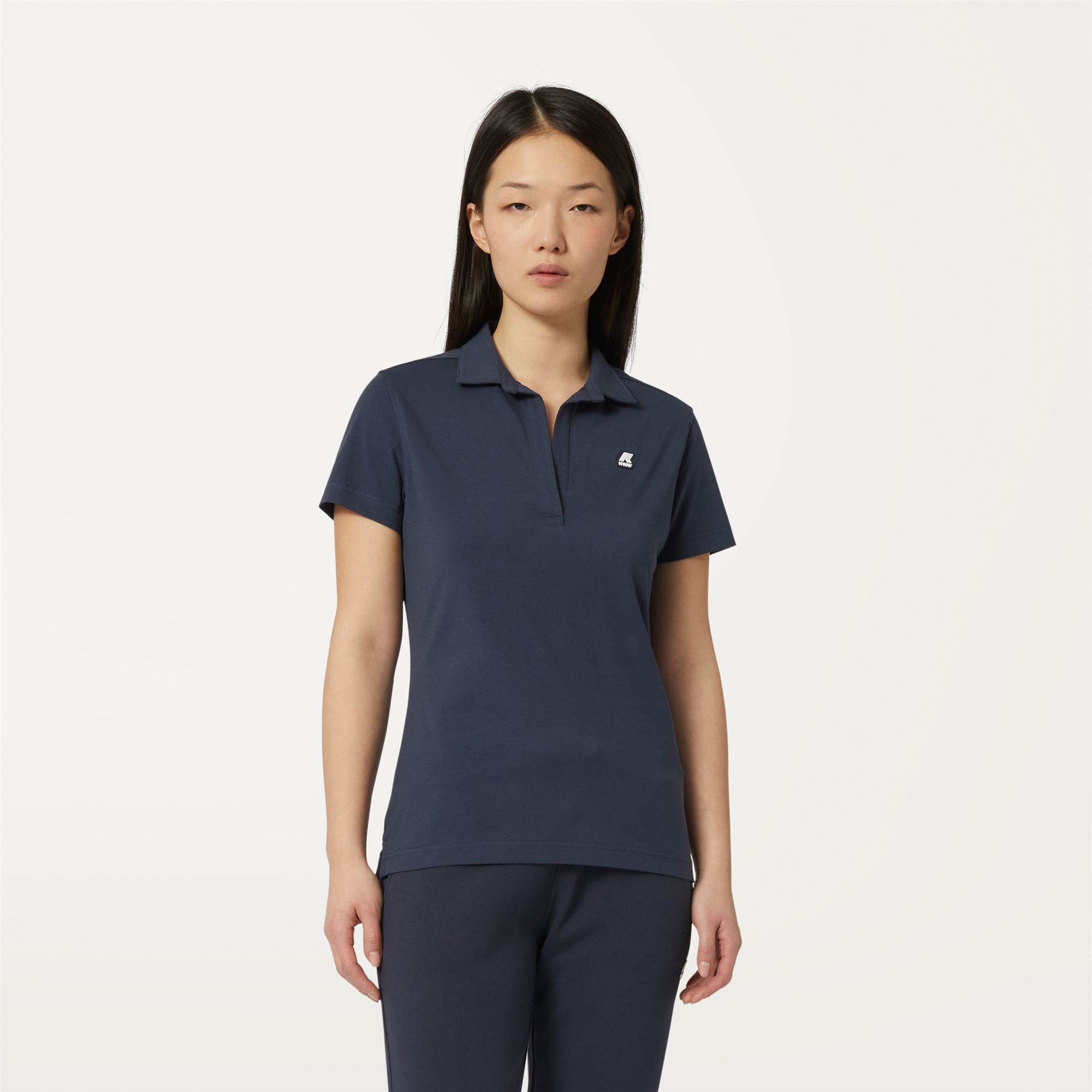 k-way-charlette-polo-femme-blue-depth image 1
