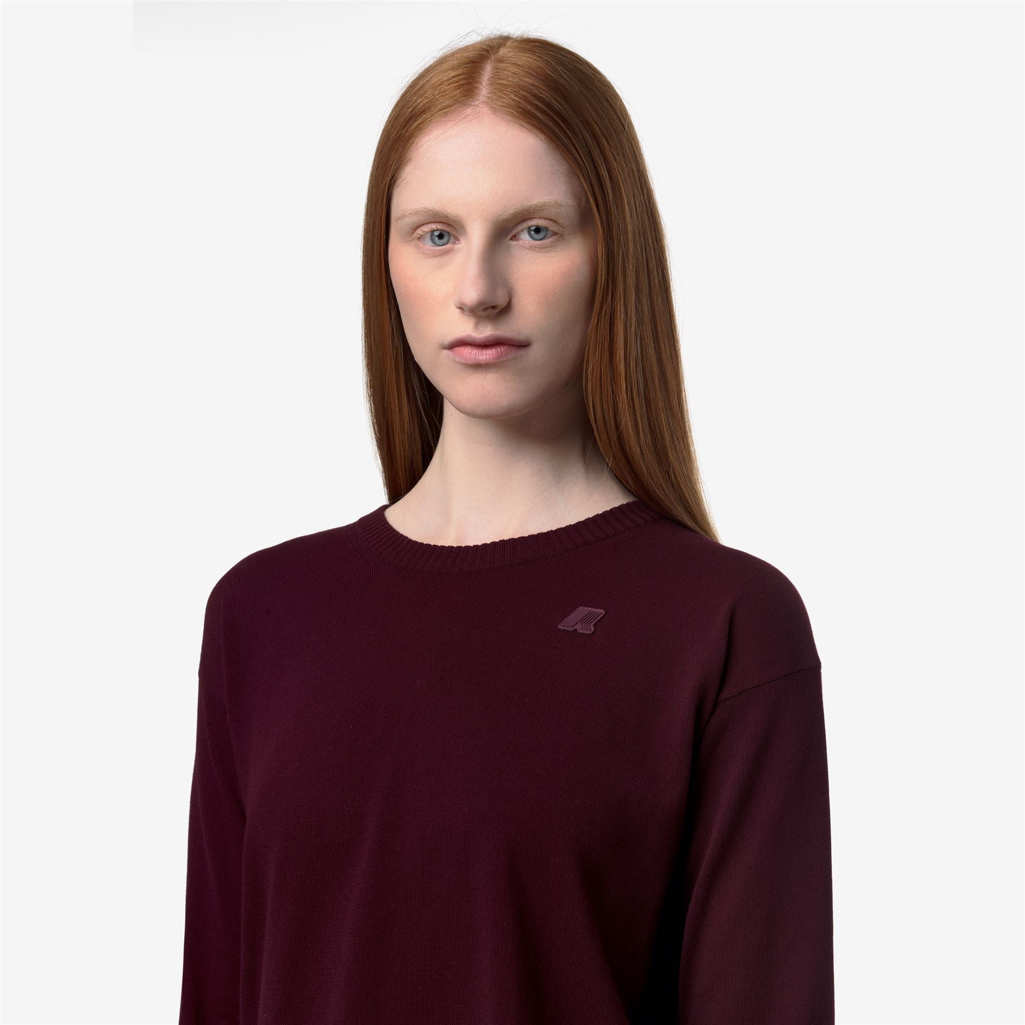 k-way-domitine-cotton-pull-crop-femme-violet-burnished image 4