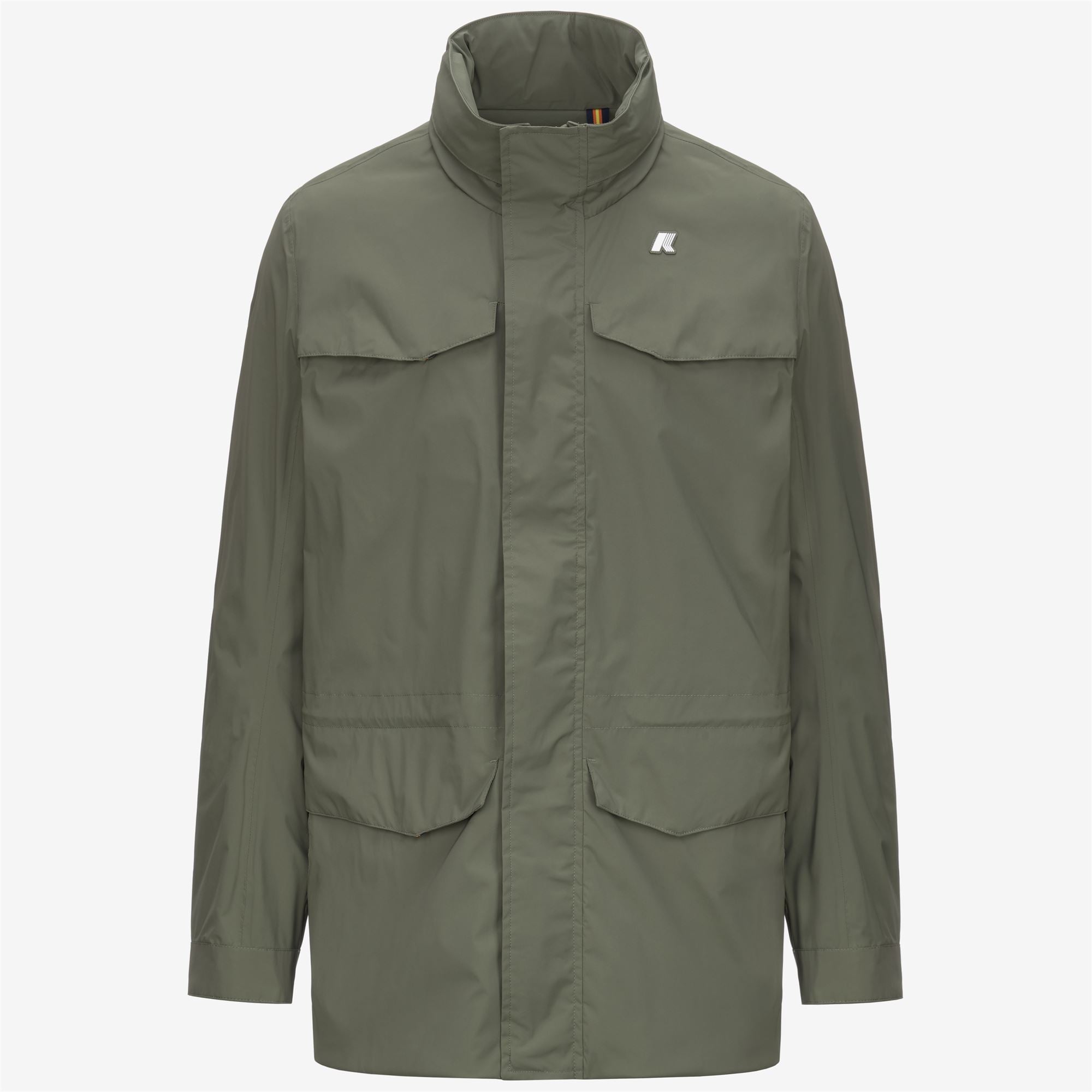 k-way-manuel-stretch-nylon-jersey-veste-mi-longue-homme-green-lichen image 5
