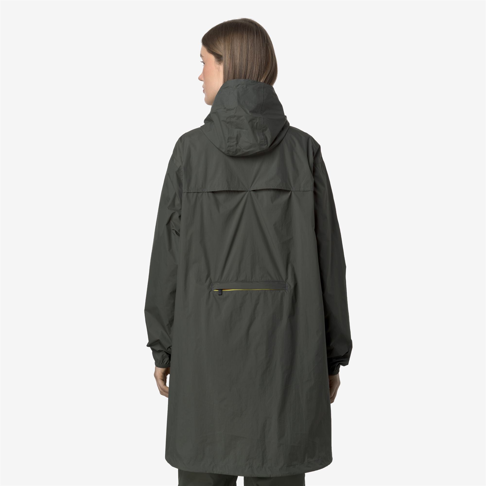 k-way-le-vrai-4-0-eiffel-east-manteau-pluie-long-unisexe-green-blackish image 4