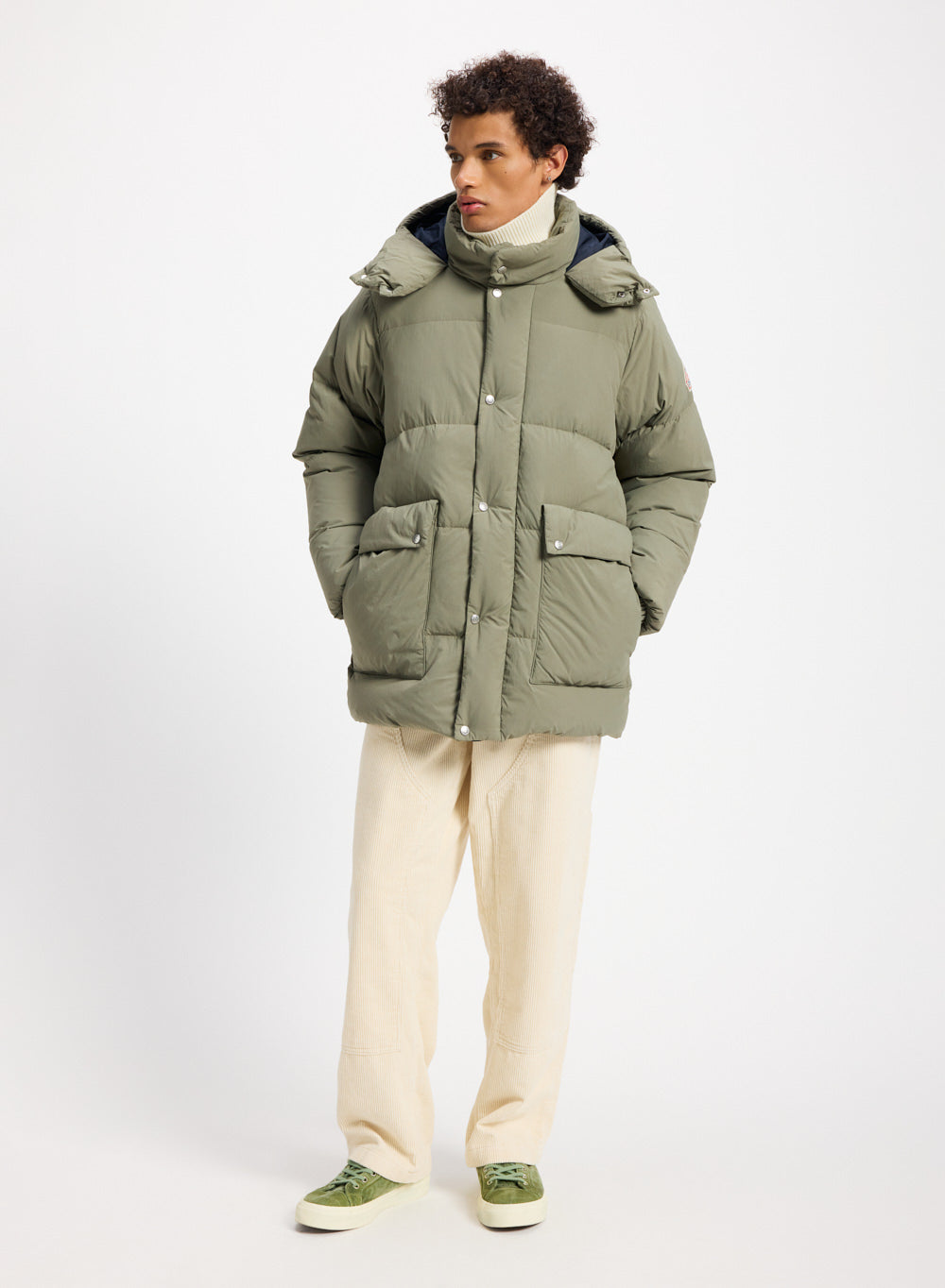 pyrenex-snuggle-doudoune-homme-kaki-grand-froid-30-c-capuche image 2