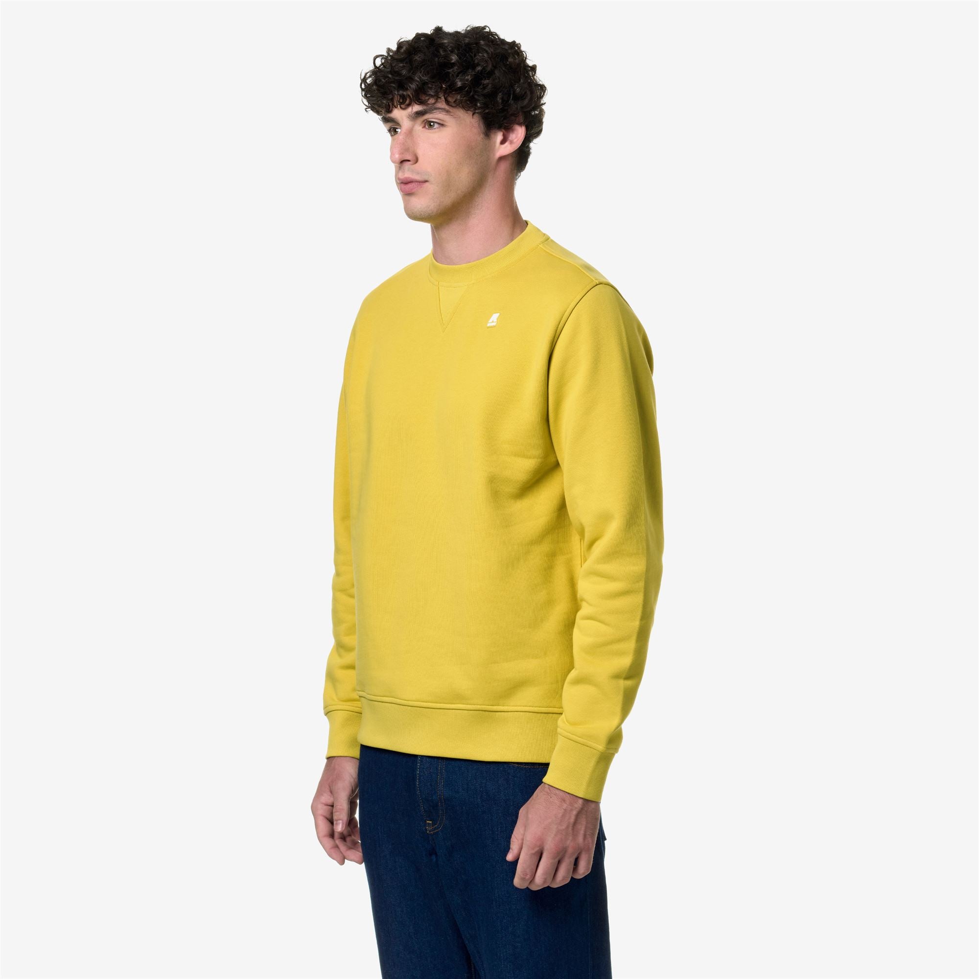 k-way-baptiste-polaire-pull-homme-yellow-zafferano image 2