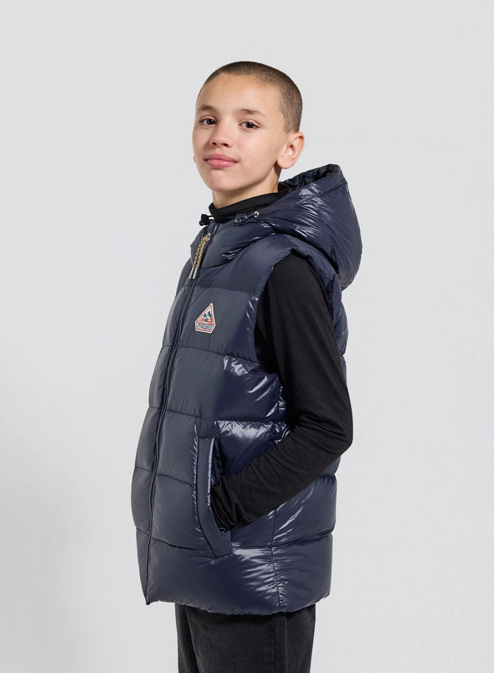 gilet-doudoune-enfant-pyrenex-john-bleu-marine-capuche image 5