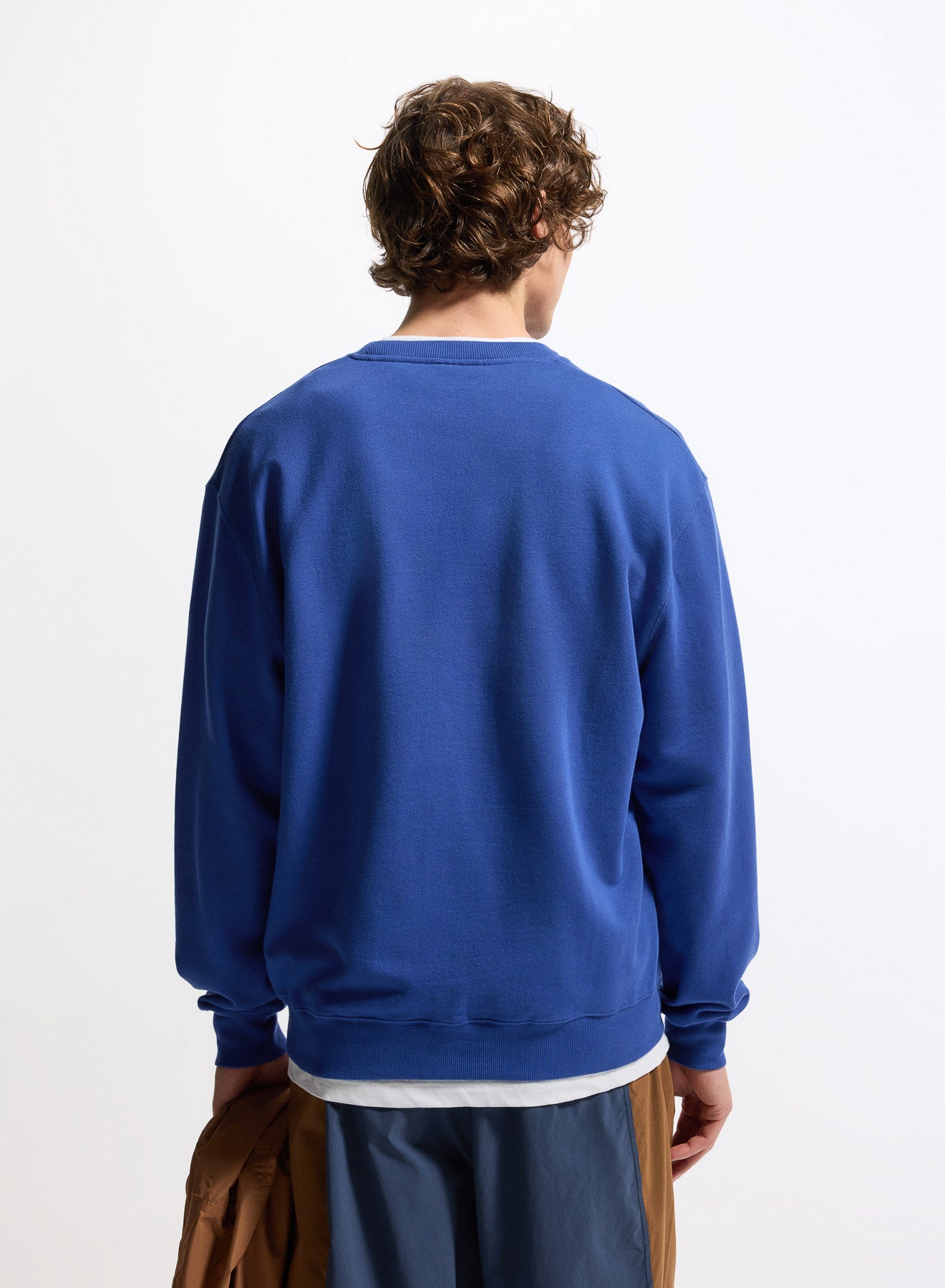 pyrenex-phase-sweat-col-rond-unisexe-coton-bio-bleu-lectrique image 5