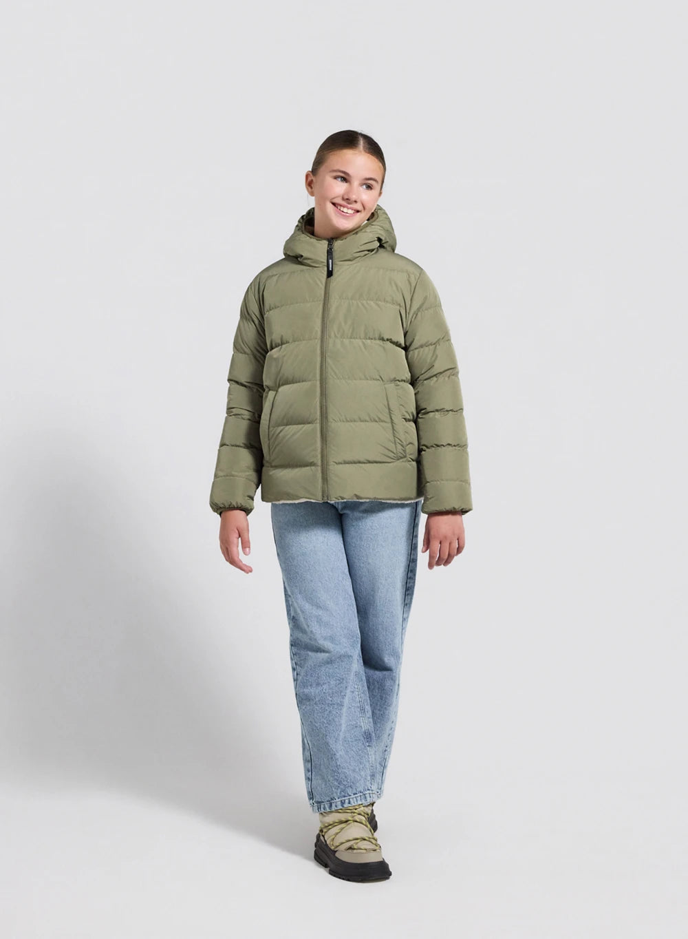 pyrenex-keylinn-doudoune-r-versible-enfant-kaki-clair image 5