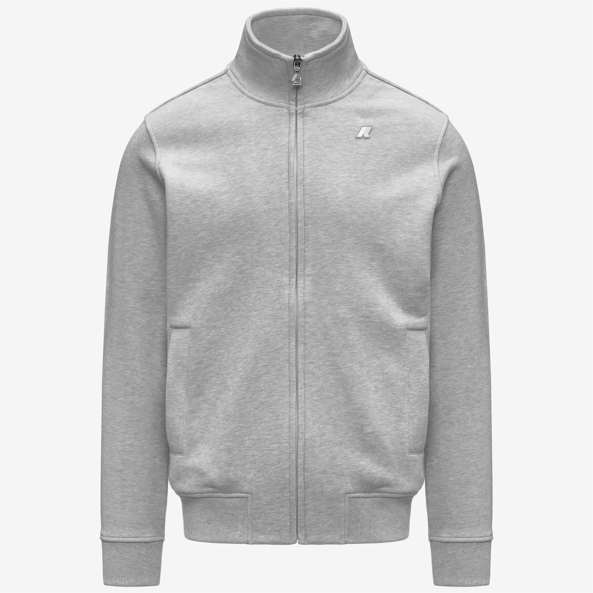 k-way-finn-french-terry-veste-polaire-homme-grey-mid-mel image 5