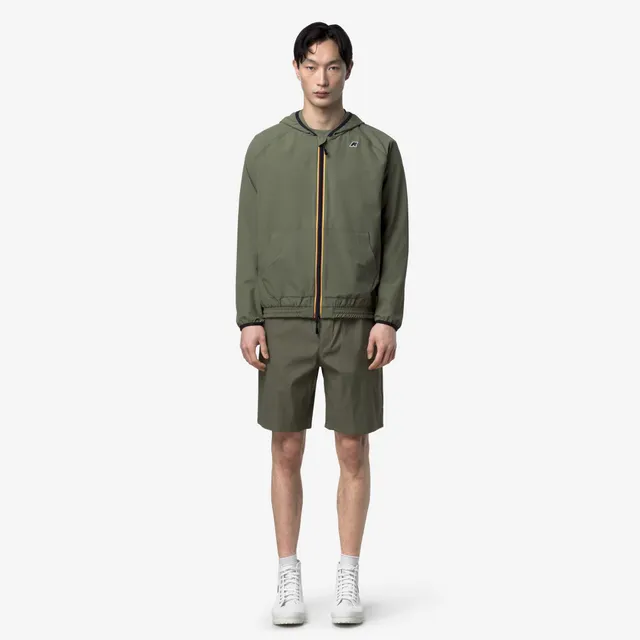k-way-sia-veste-polaire-hoodie-homme-green-lichen image 1