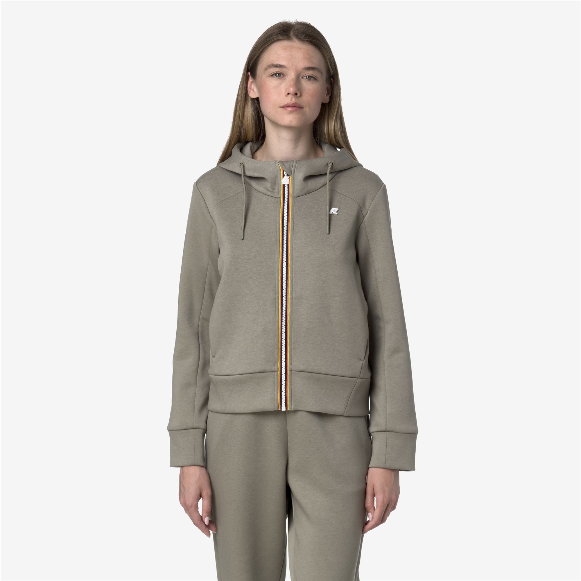 k-way-divine-light-spacer-veste-polaire-femme-green-oak image 1