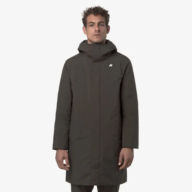 k-way-thomas-warm-ottoman-doudoune-longue-homme-black-olive image 1