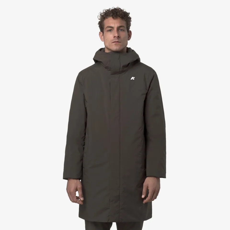 k-way-thomas-warm-ottoman-doudoune-longue-homme-black-olive image 1