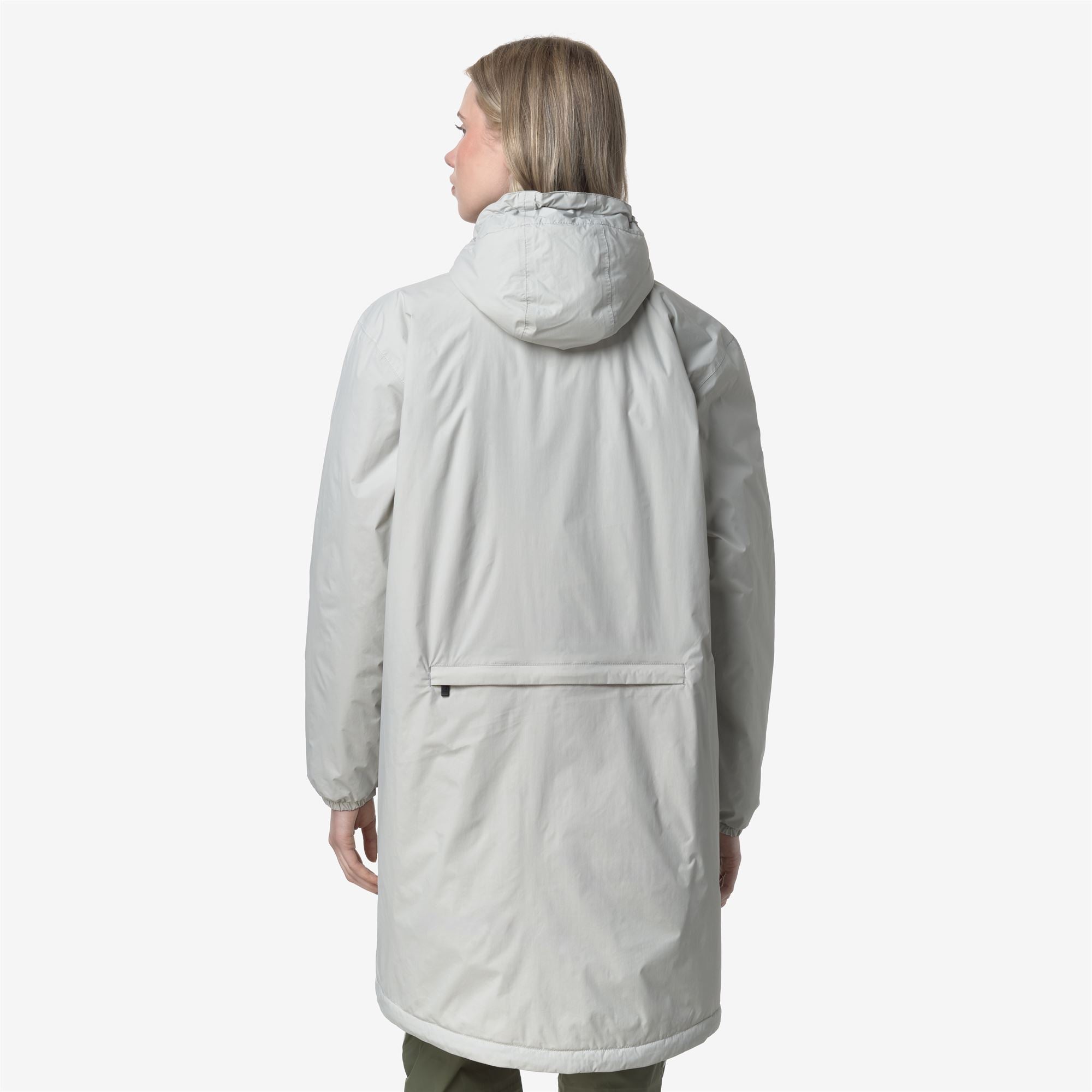 k-way-le-vrai-4-0-eiffel-east-warm-manteau-pluie-3-4-unisexe-beige-lt image 4