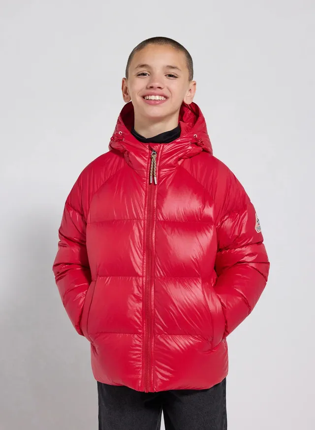 pyrenex-sten-doudoune-capuche-enfant-rouge image 1