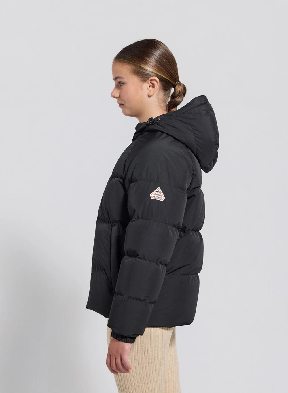 pyrenex-sten-smooth-doudoune-enfant-capuche-noire-mat image 6