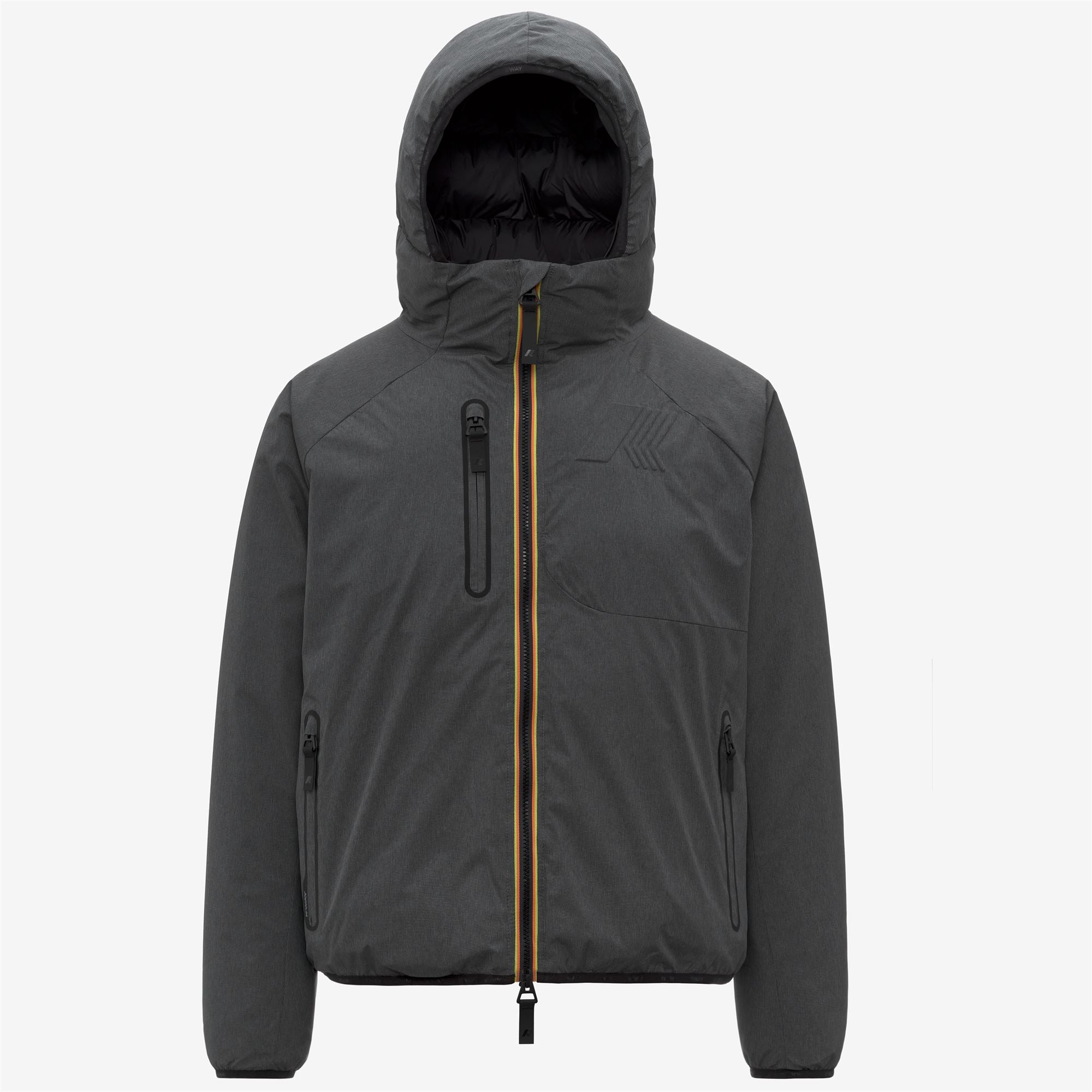 k-way-parpaillon-veste-milieu-homme-grey-dark-micro-grid image 5