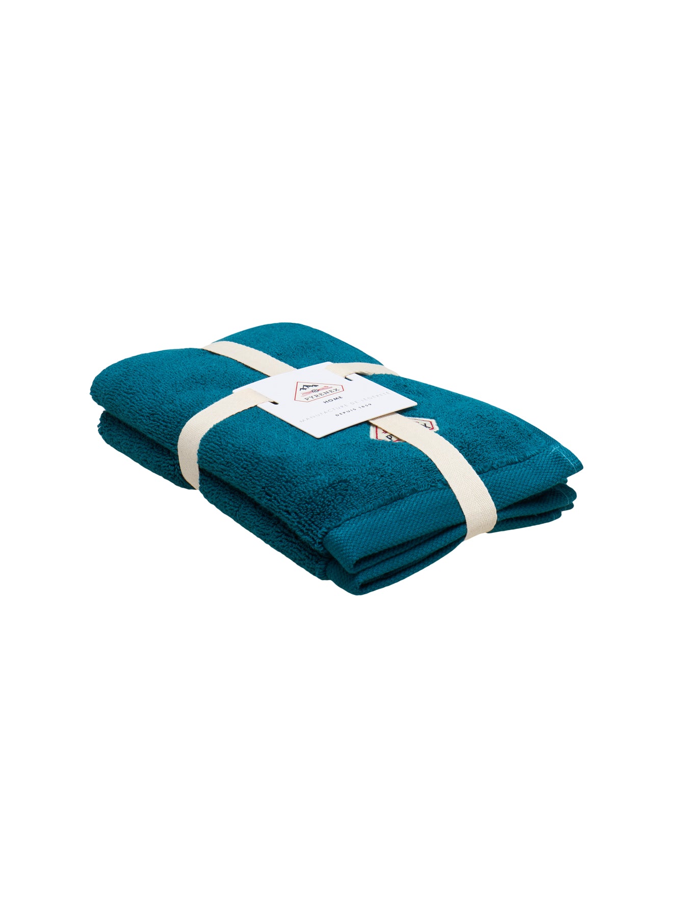 pyrenex-hana-set-de-deux-serviettes-invit-s-bleu-paon image 4