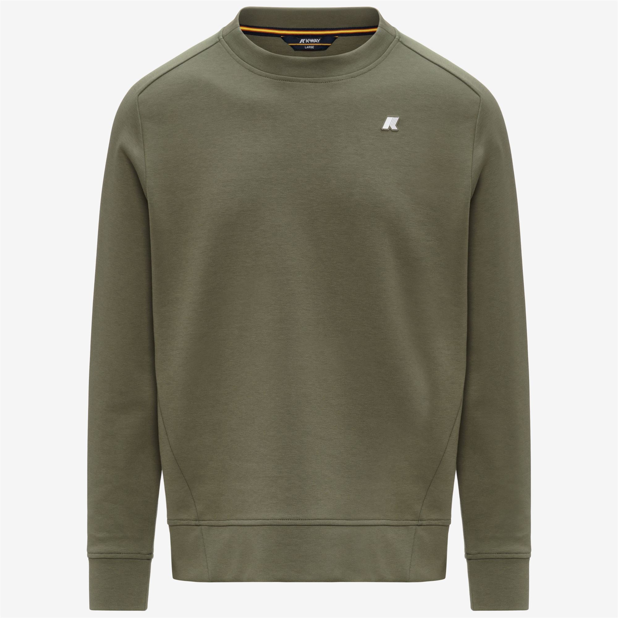 k-way-medine-interlock-pull-polaire-homme-green-lichen image 5