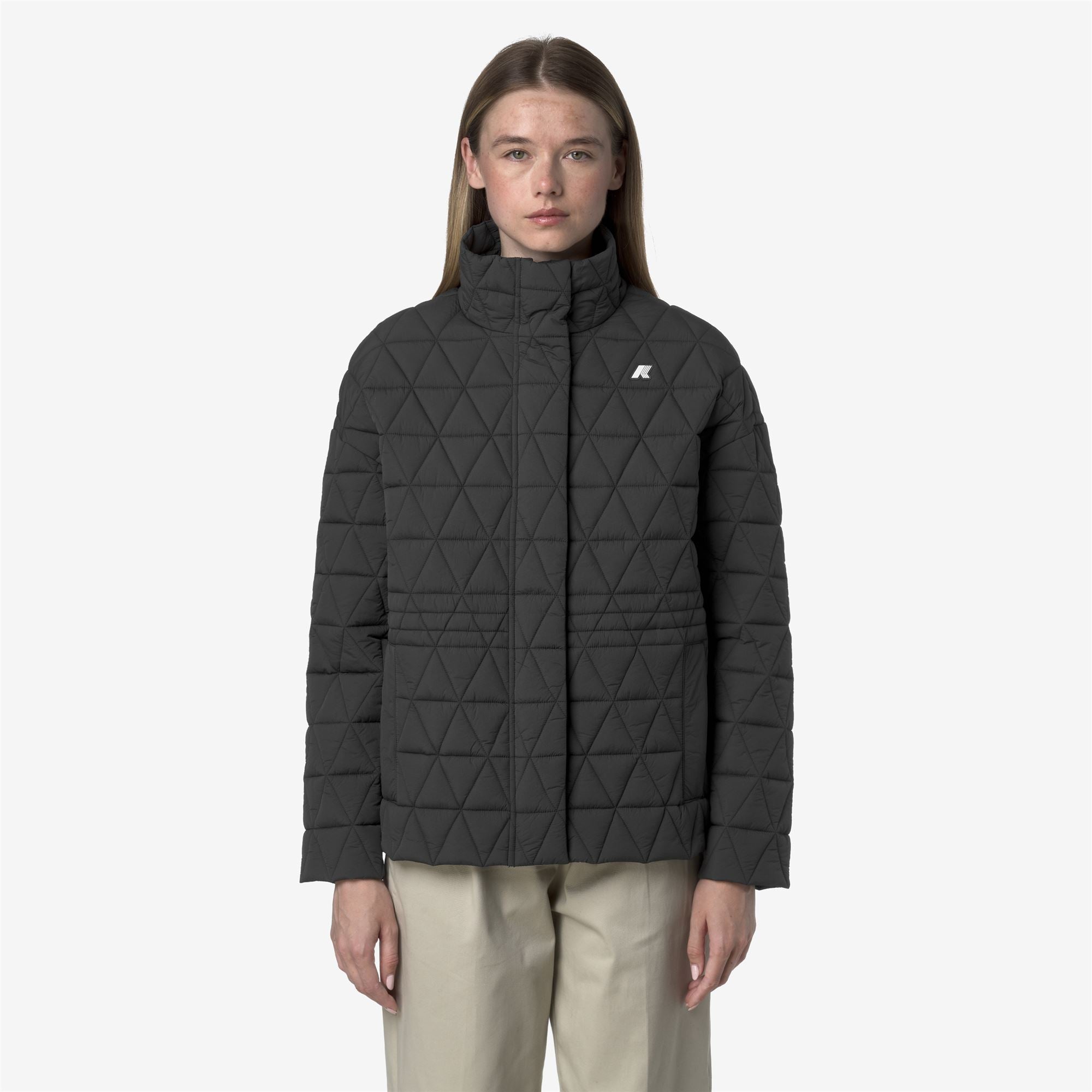 k-way-selene-diamond-quilted-warm-veste-femme-grey-shadow-dk image 1
