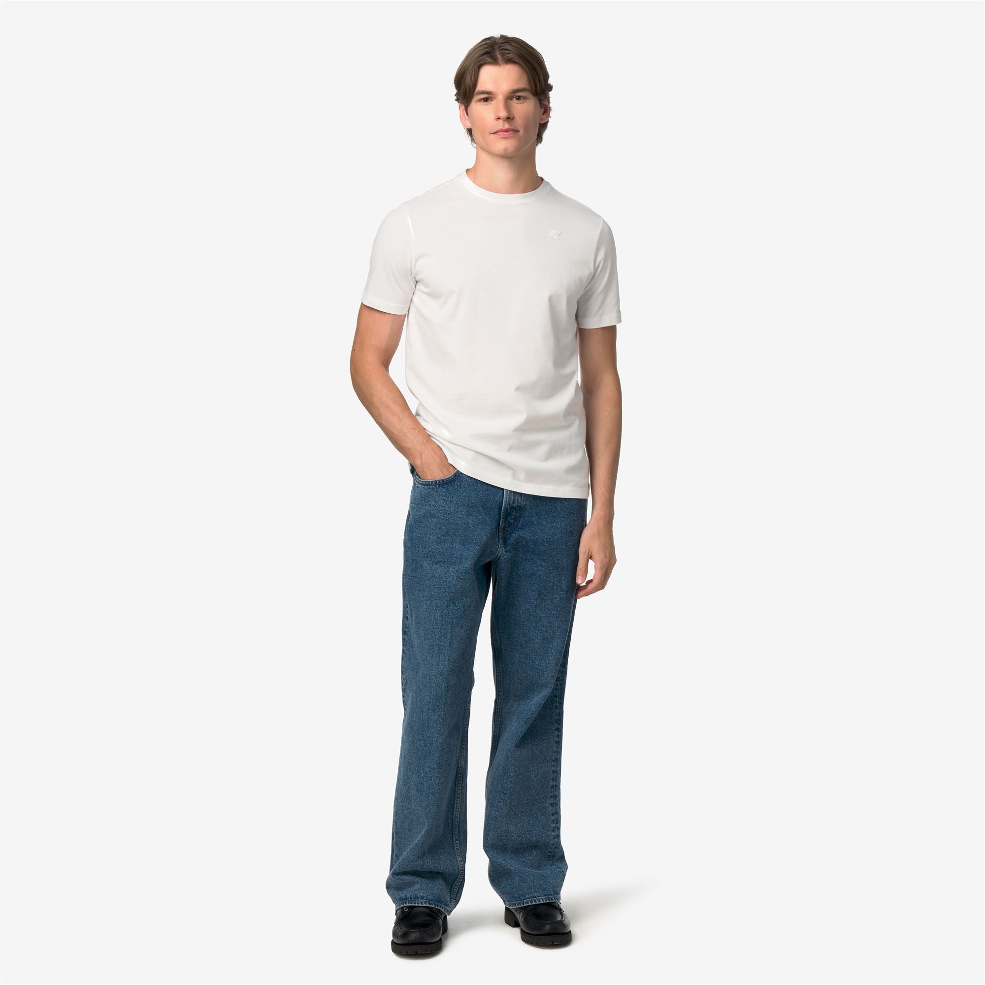k-way-odom-jersey-peach-t-shirt-homme-white-natural image 4