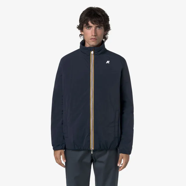 k-way-valentine-plain-warm-veste-court-homme-blue-depth image 1
