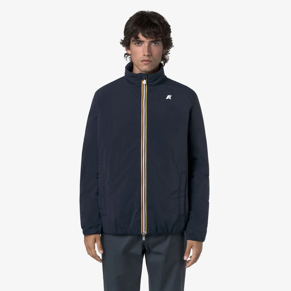 k-way-valentine-plain-warm-veste-court-homme-blue-depth image 1