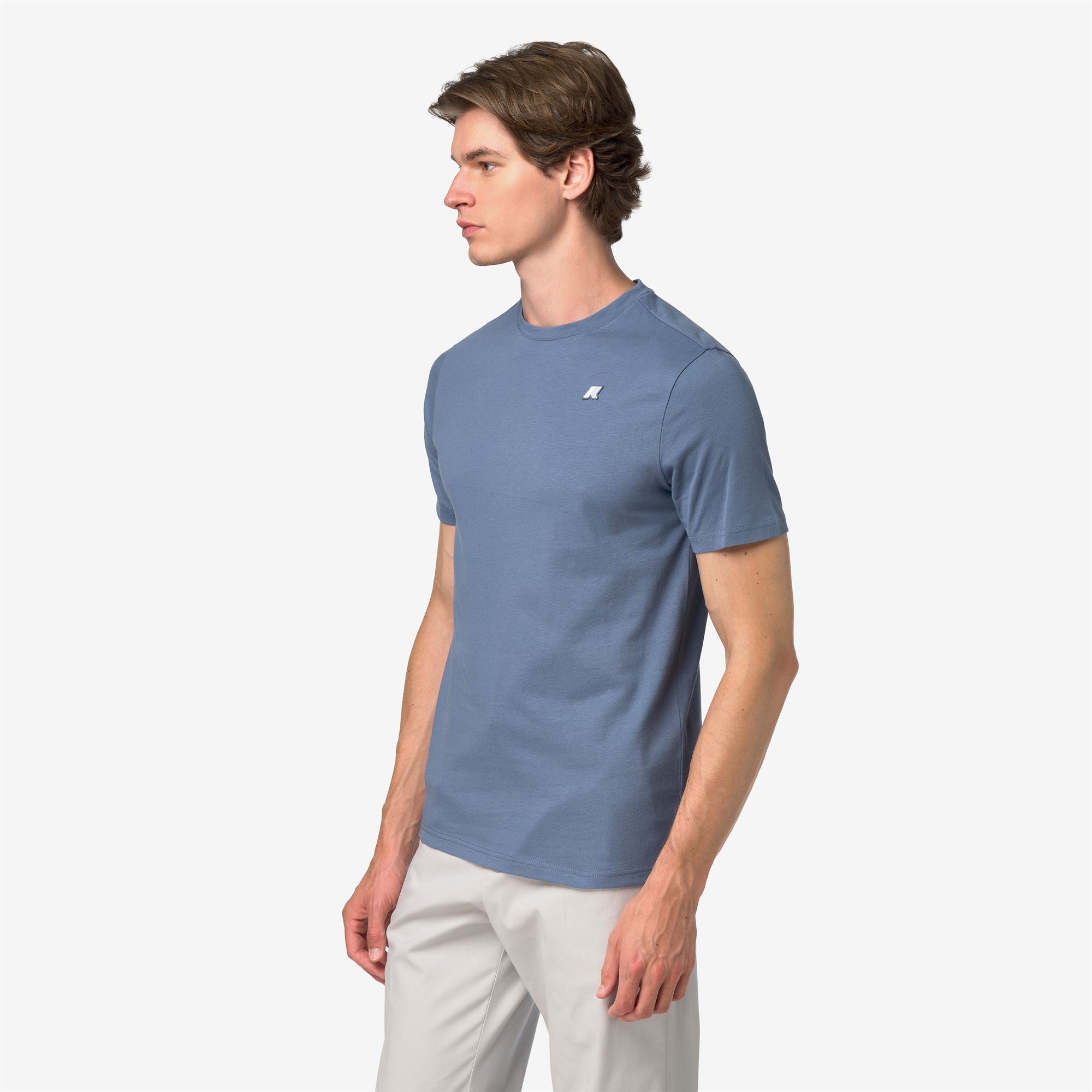 k-way-odom-jersey-peach-t-shirt-homme-blue-wild image 2