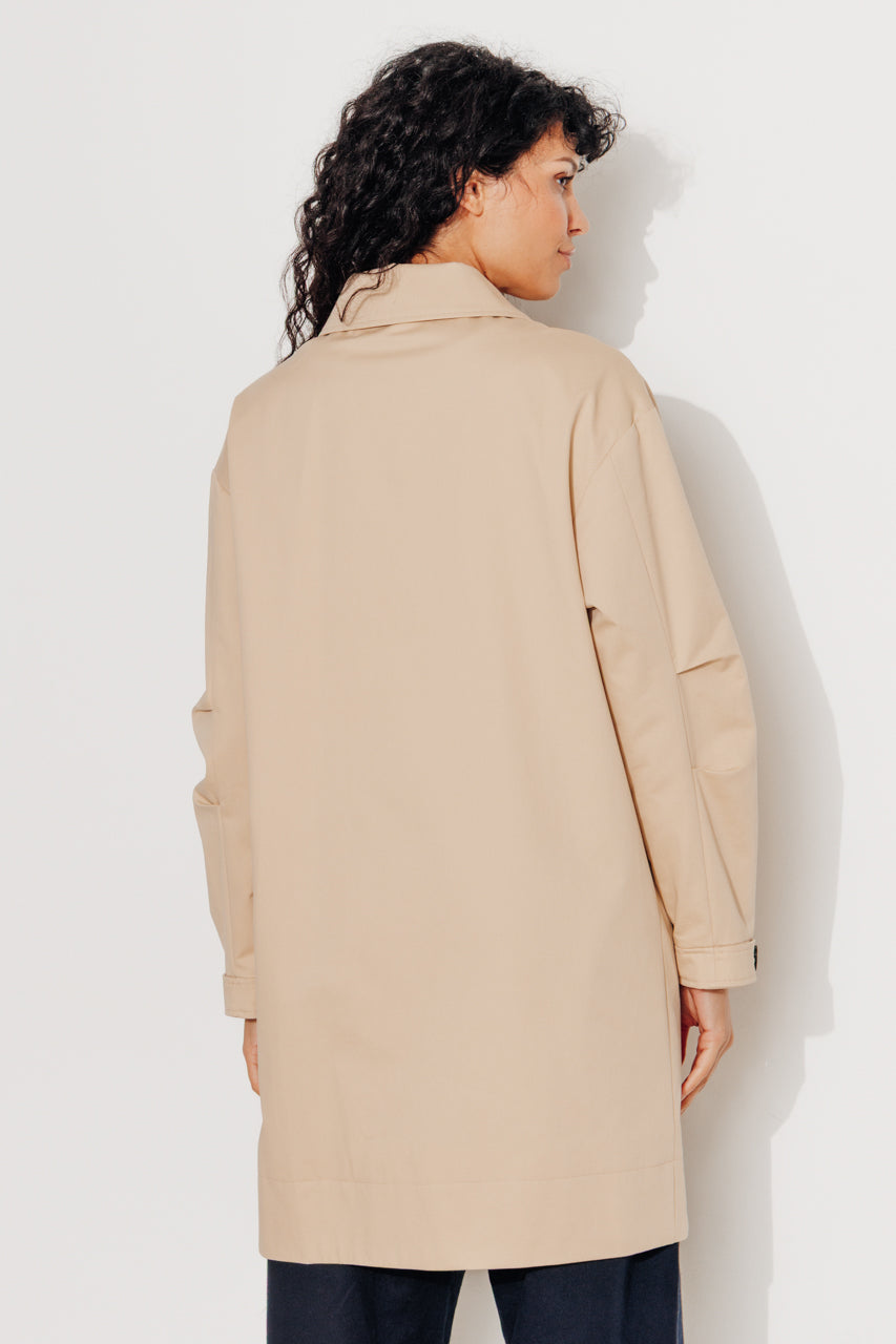 trench-coat-sauzet-trench-oversize-100-coton-d-perlant-beige image 3